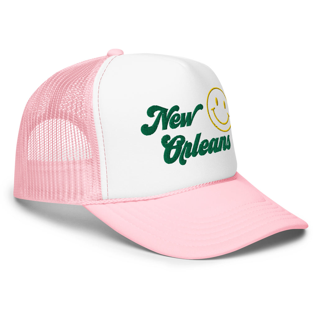Smile New Orleans Foam Trucker Hat