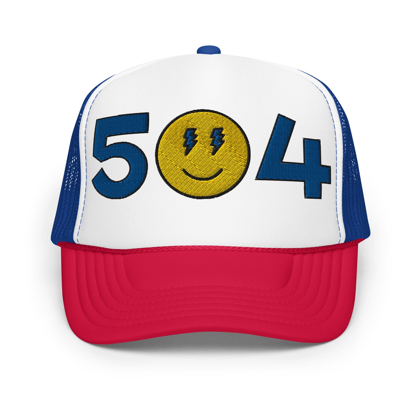 Red, White & Blue 504 Foam trucker hat