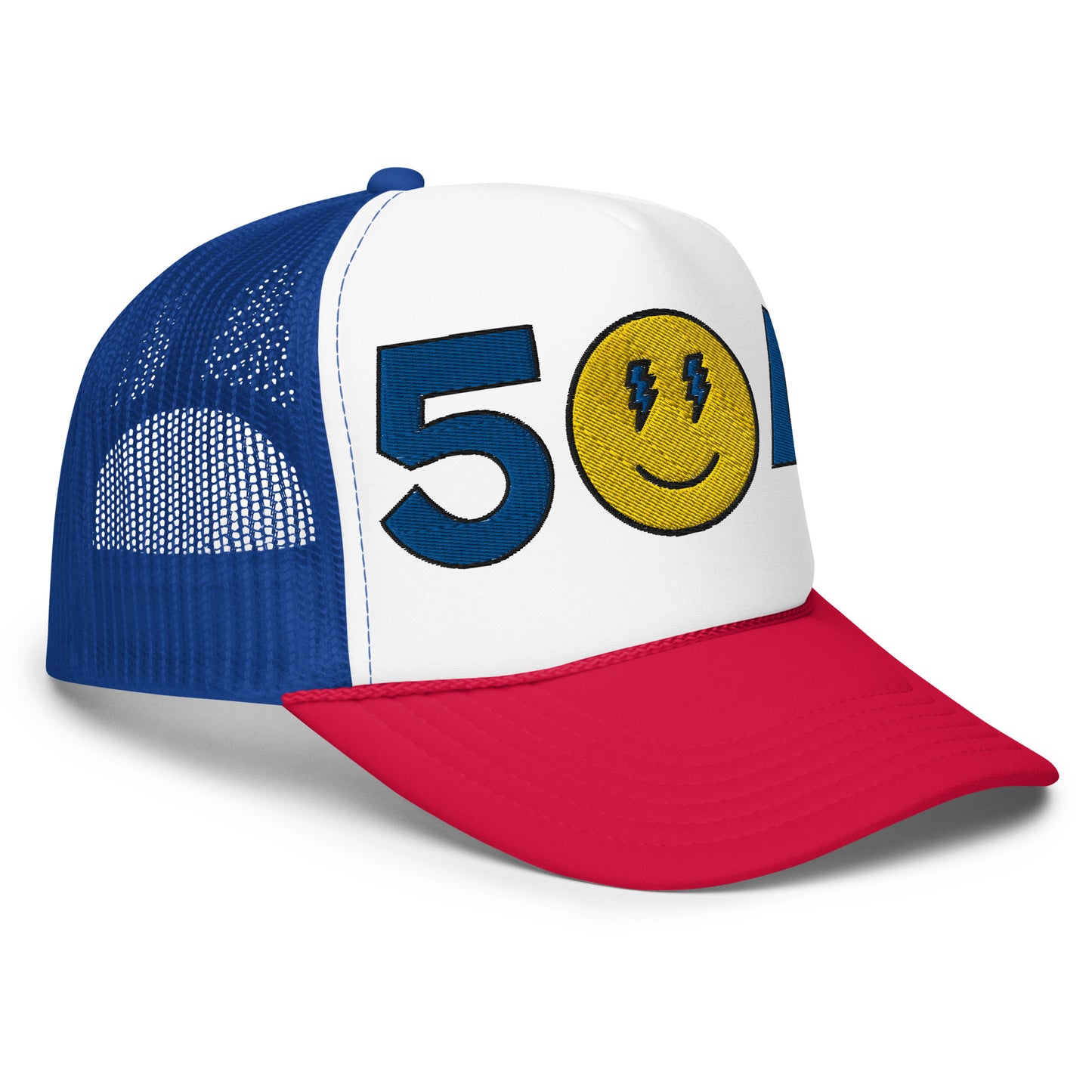 Red, White & Blue 504 Foam trucker hat