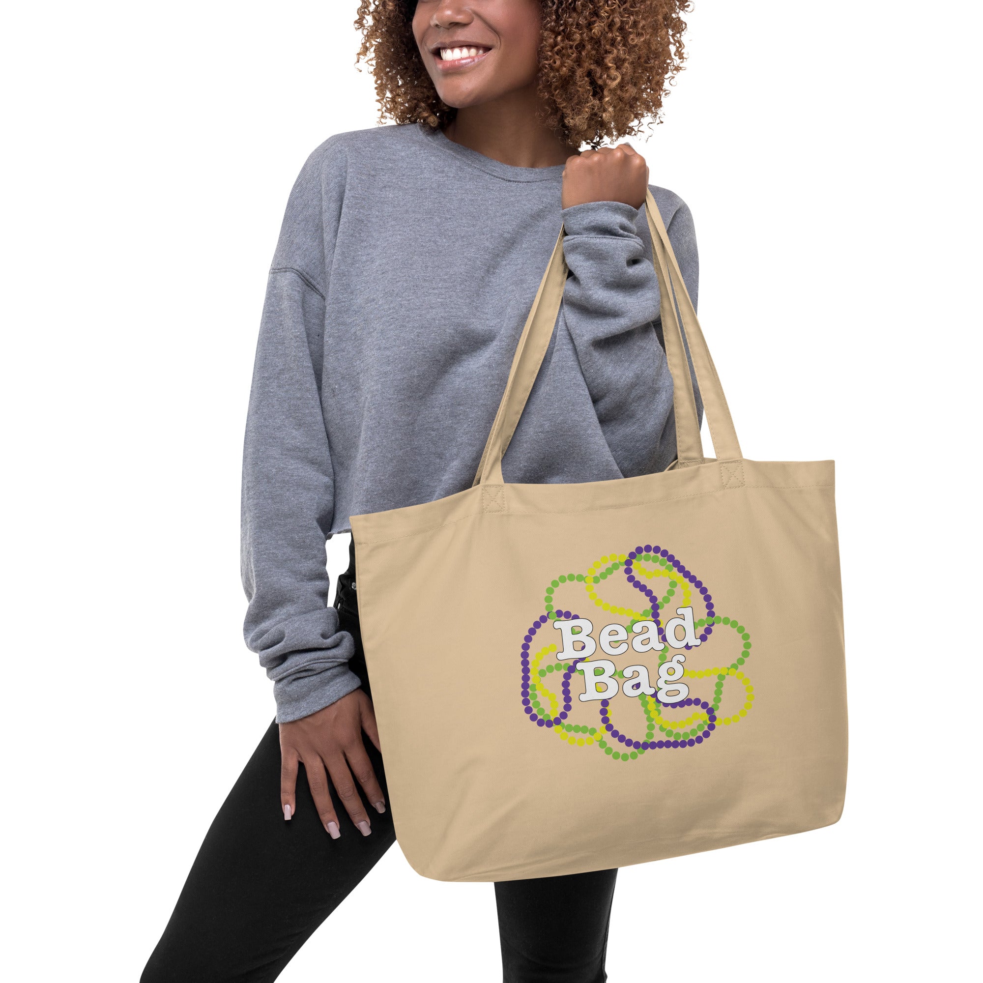 Bead Bag Large organic tote bag