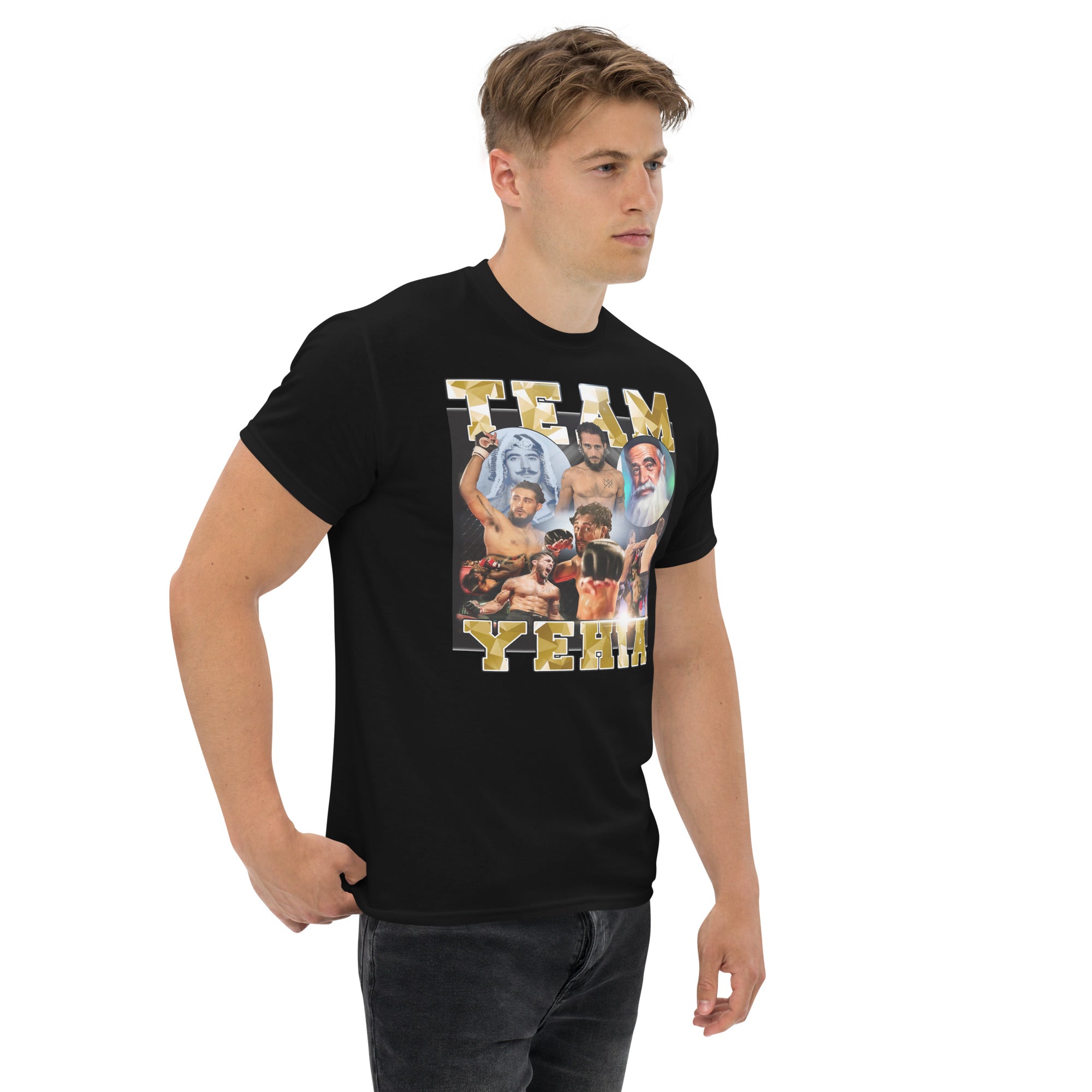 Team Yehia  West Bank Gold Adult - CraftNOLA Tee - Black