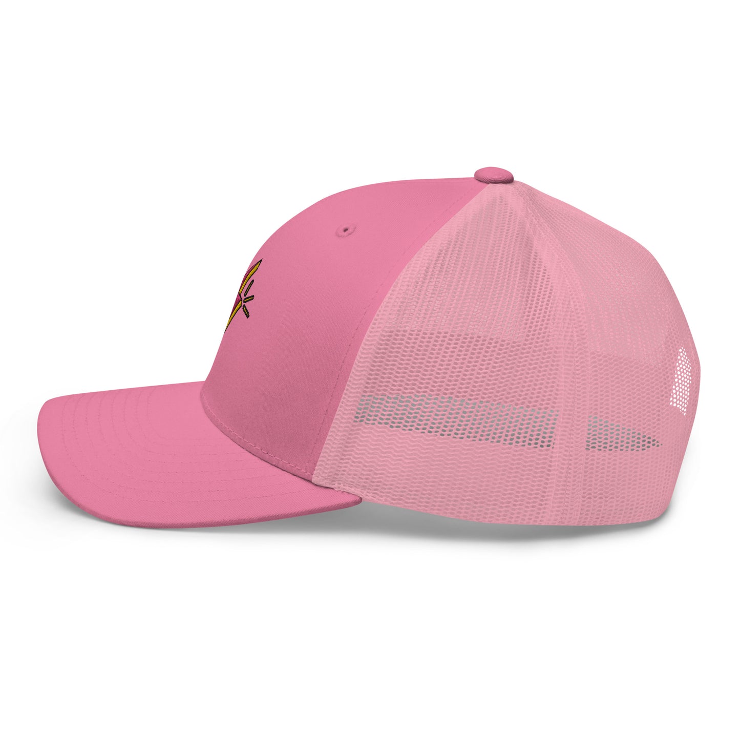 All Over Pink Lightning Trucker Cap