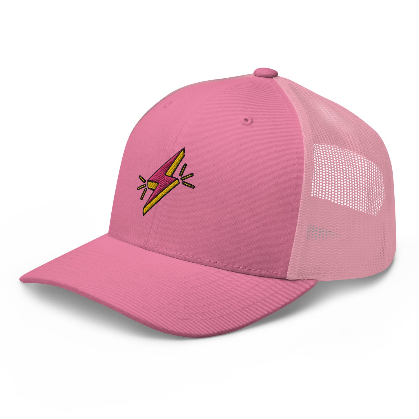 All Over Pink Lightning Trucker Cap