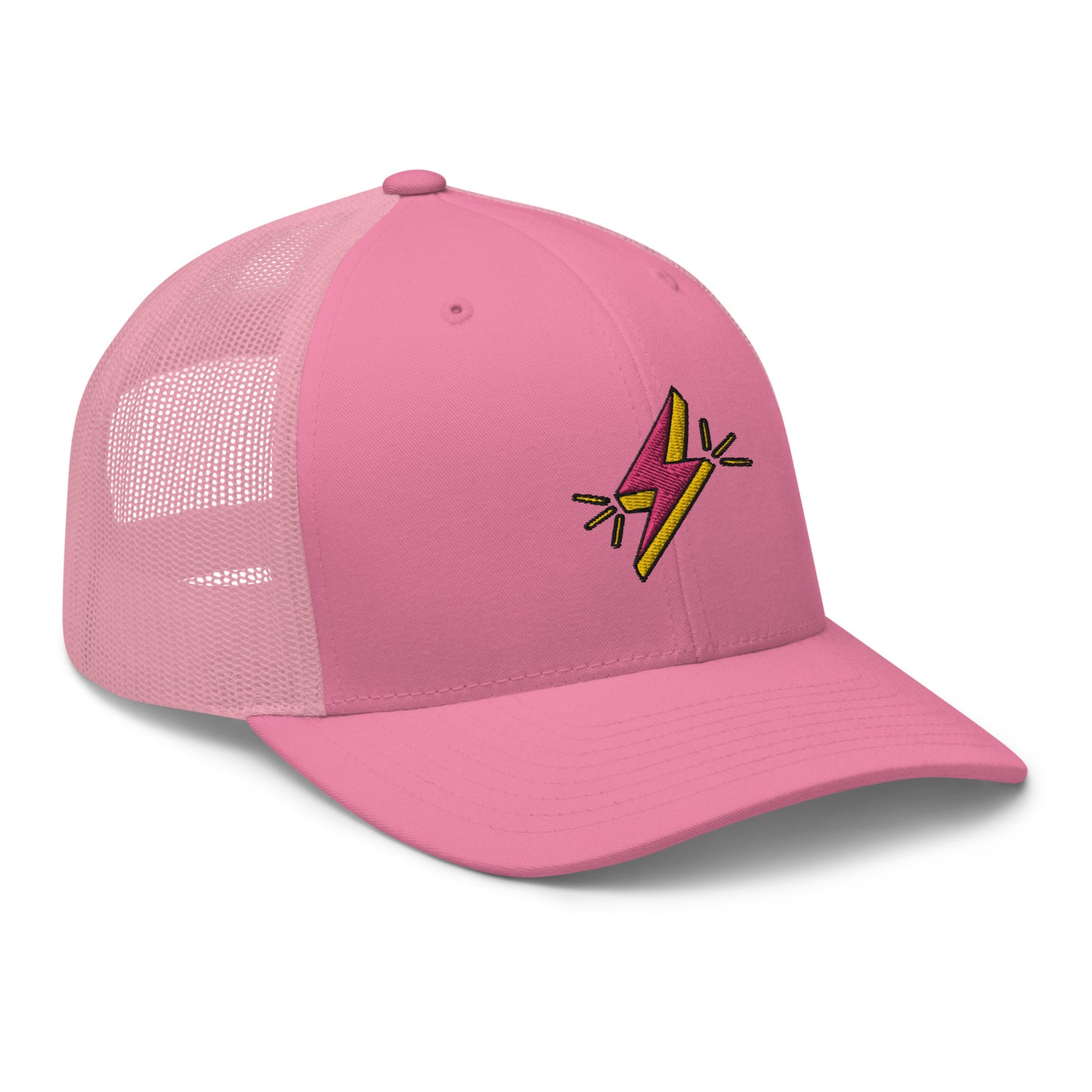 All Over Pink Lightning Trucker Cap