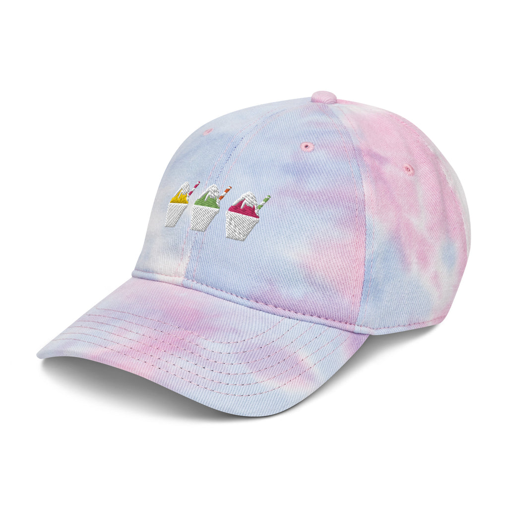 Summer Snowball Trio Cap - CraftNOLA Cap - Multi Color Tie Dye
