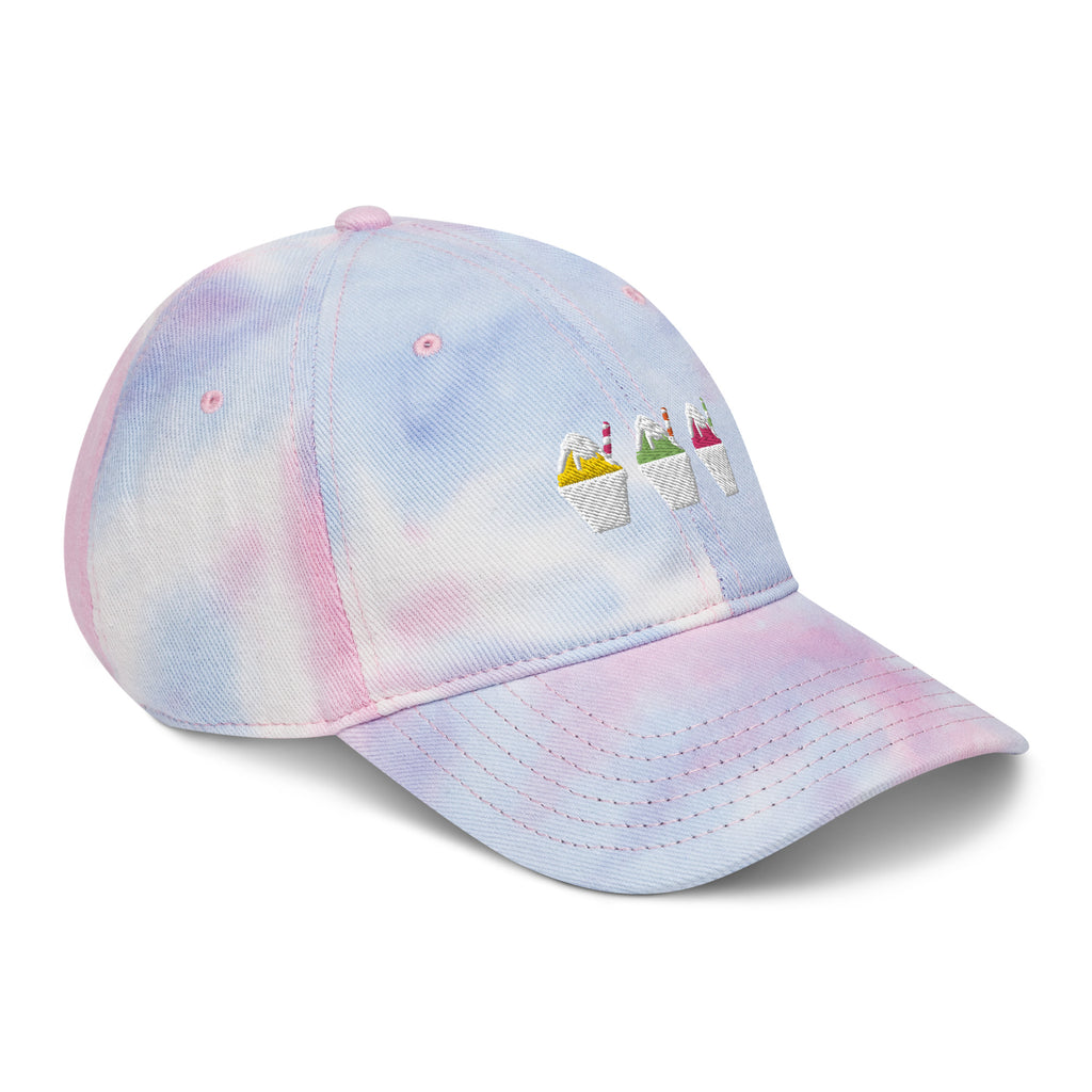 Summer Snowball Trio Cap - CraftNOLA Cap - Multi Color Tie Dye