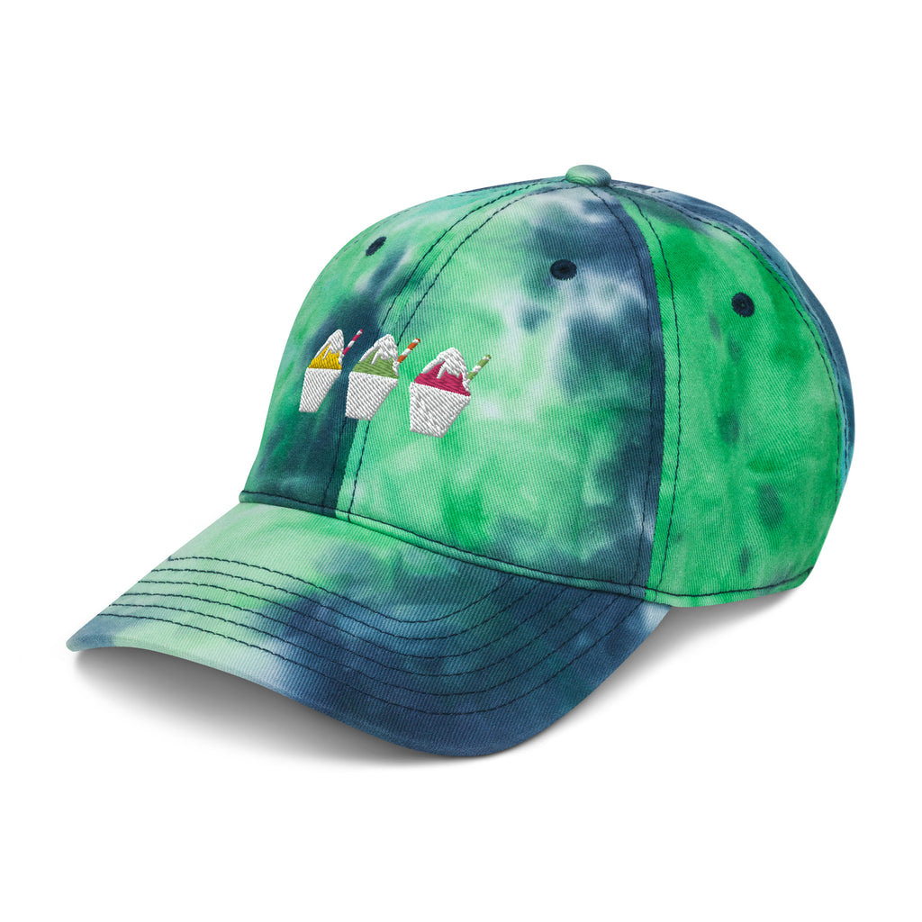 Summer Snowball Trio Cap - CraftNOLA Cap - Multi Color Tie Dye
