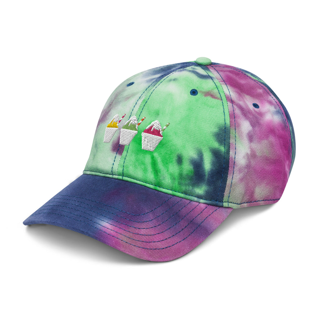 Summer Snowball Trio Cap - CraftNOLA Cap - Multi Color Tie Dye