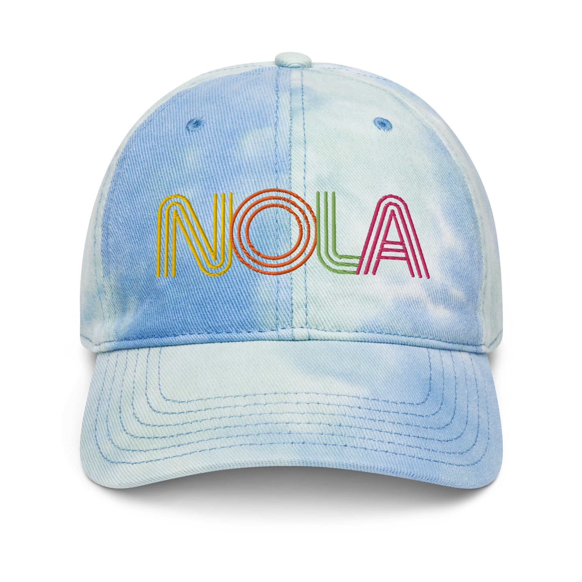 NOLA Hat- CraftNOLA Cap - Multi Color Tie Dye