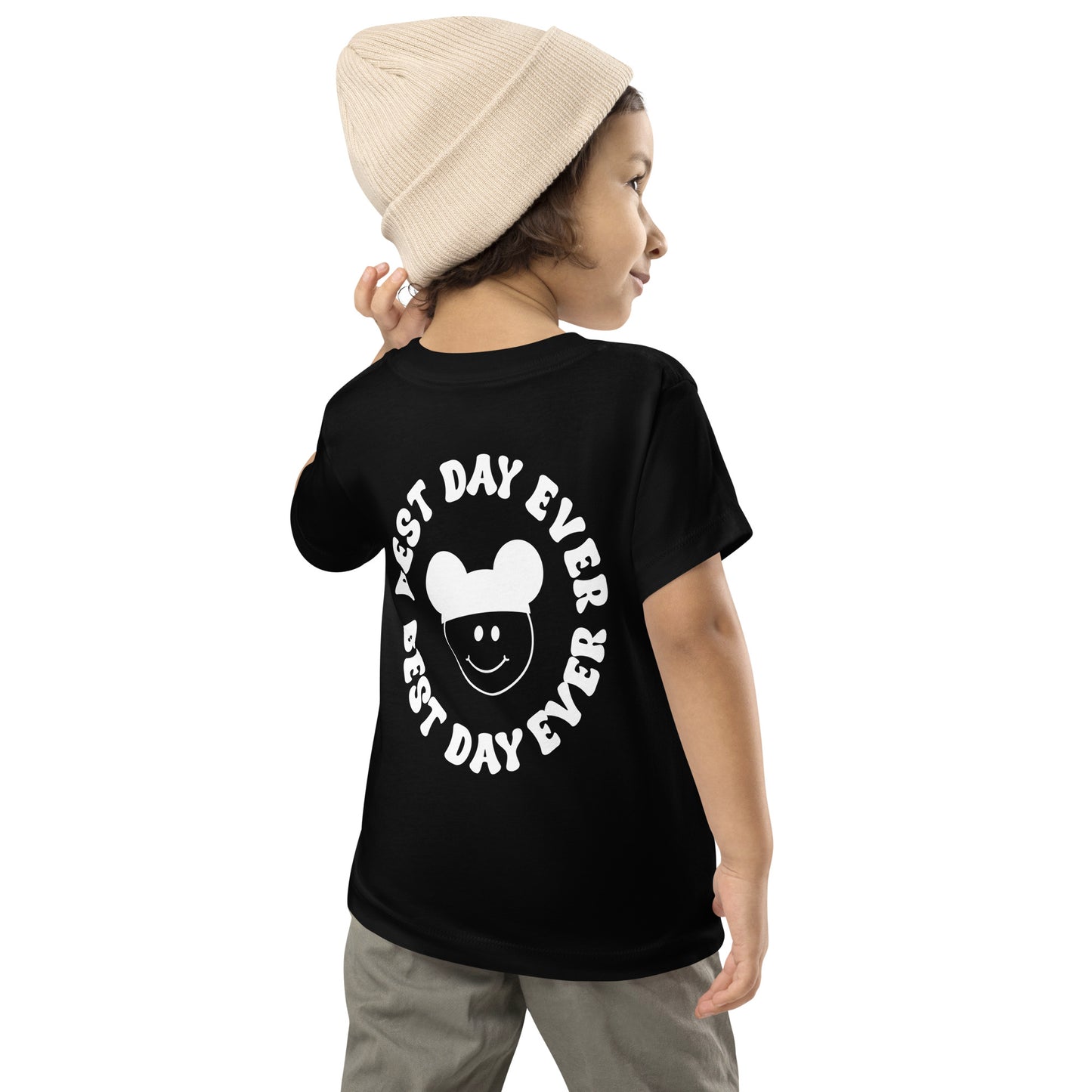 Groovy Smiles Front and Back Toddler Short Sleeve Tee