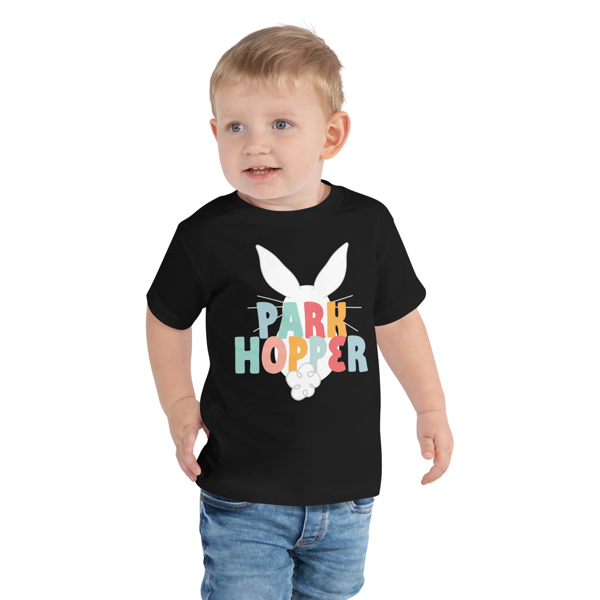 Park Hopper Toddler Tee - CraftNOLA Tee - Blue, Pink, White, black