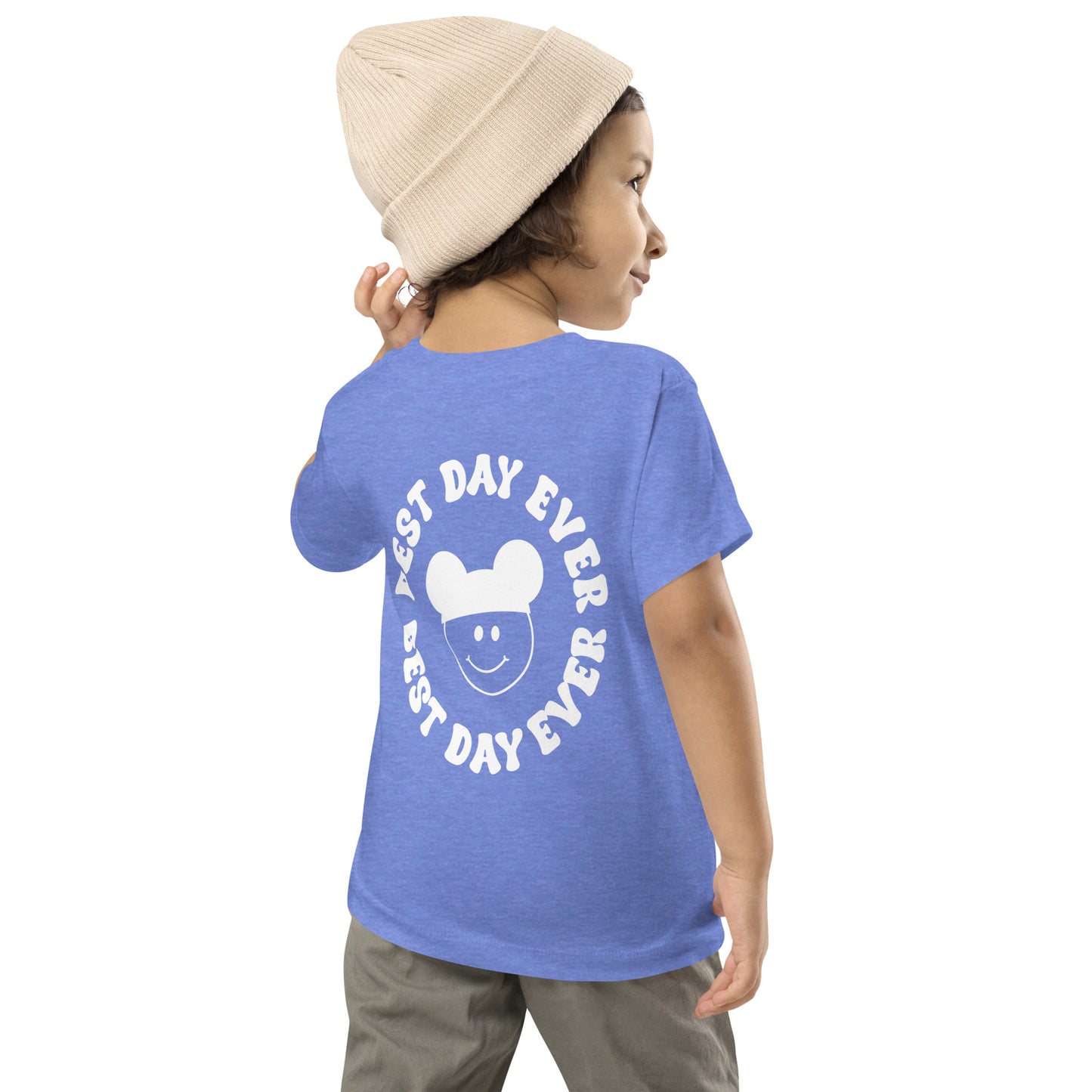 Groovy Smiles Front and Back Toddler Short Sleeve Tee