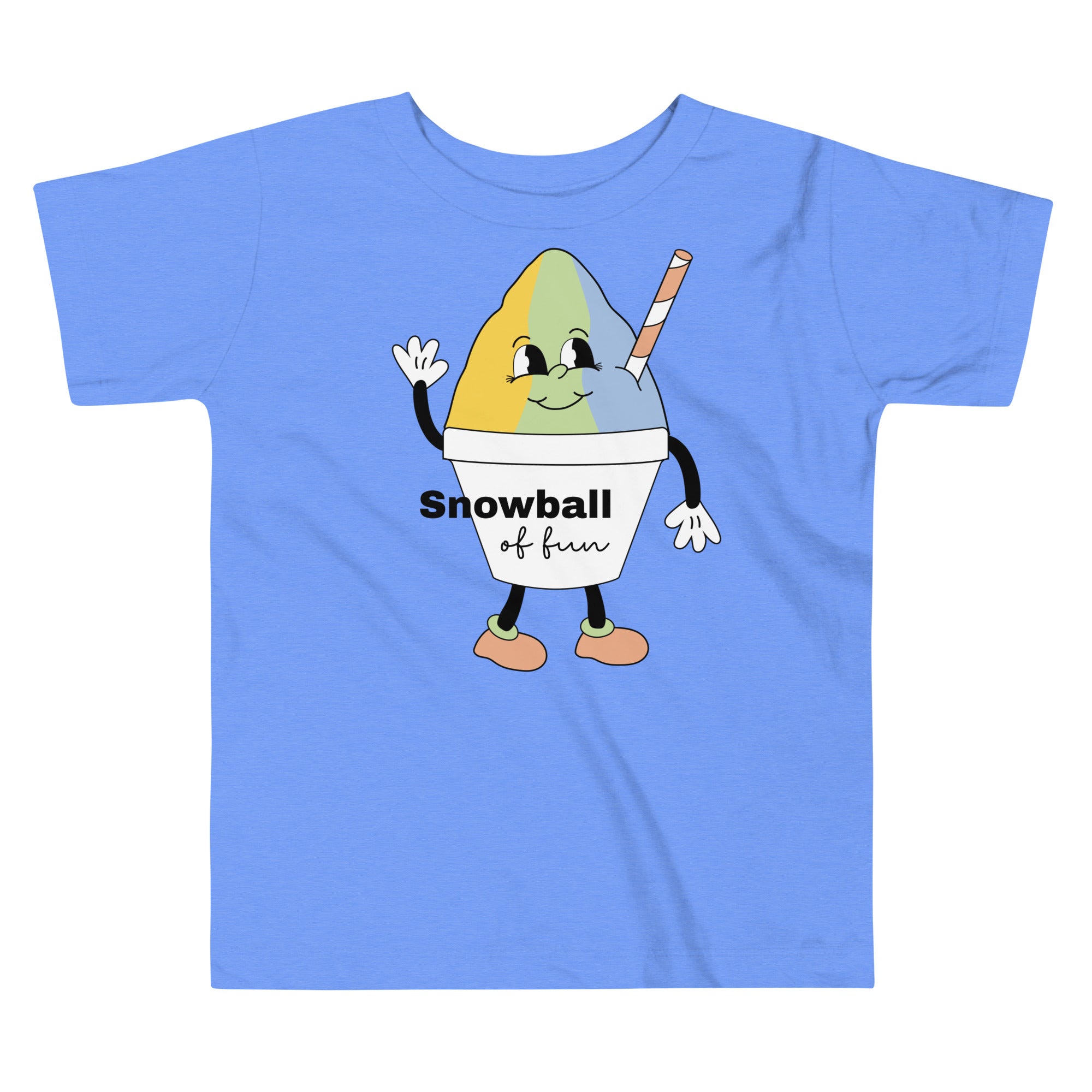 Multi-color Snowball Toddler Short Sleeve Tee