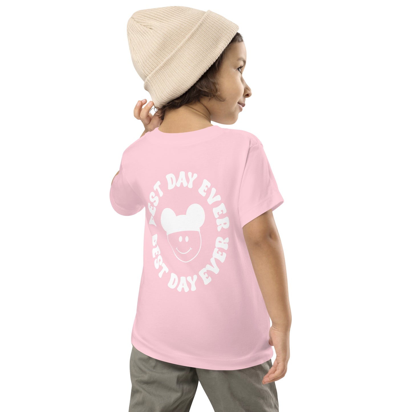 Groovy Smiles Front and Back Toddler Short Sleeve Tee