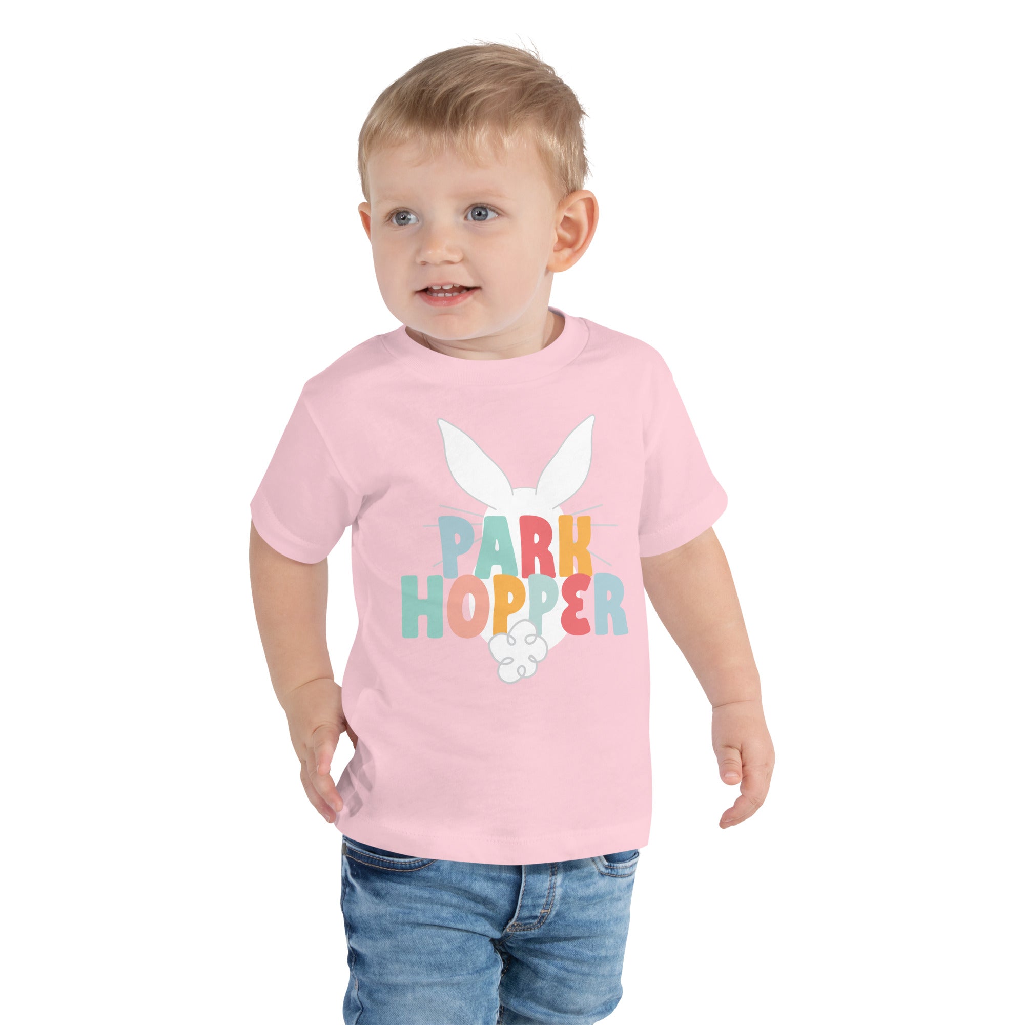 Park Hopper Toddler Tee - CraftNOLA Tee - Blue, Pink, White, black