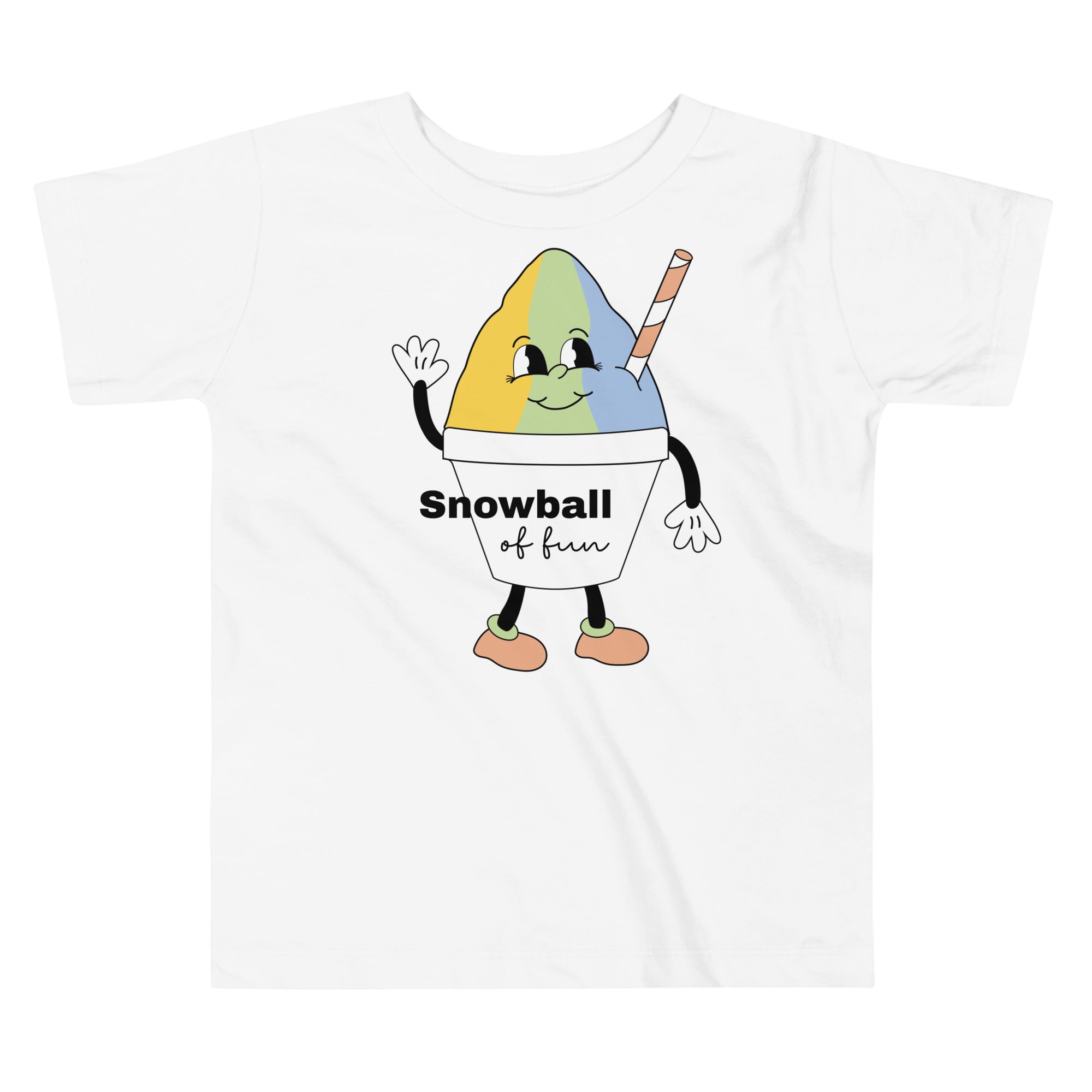 Multi-color Snowball Toddler Short Sleeve Tee