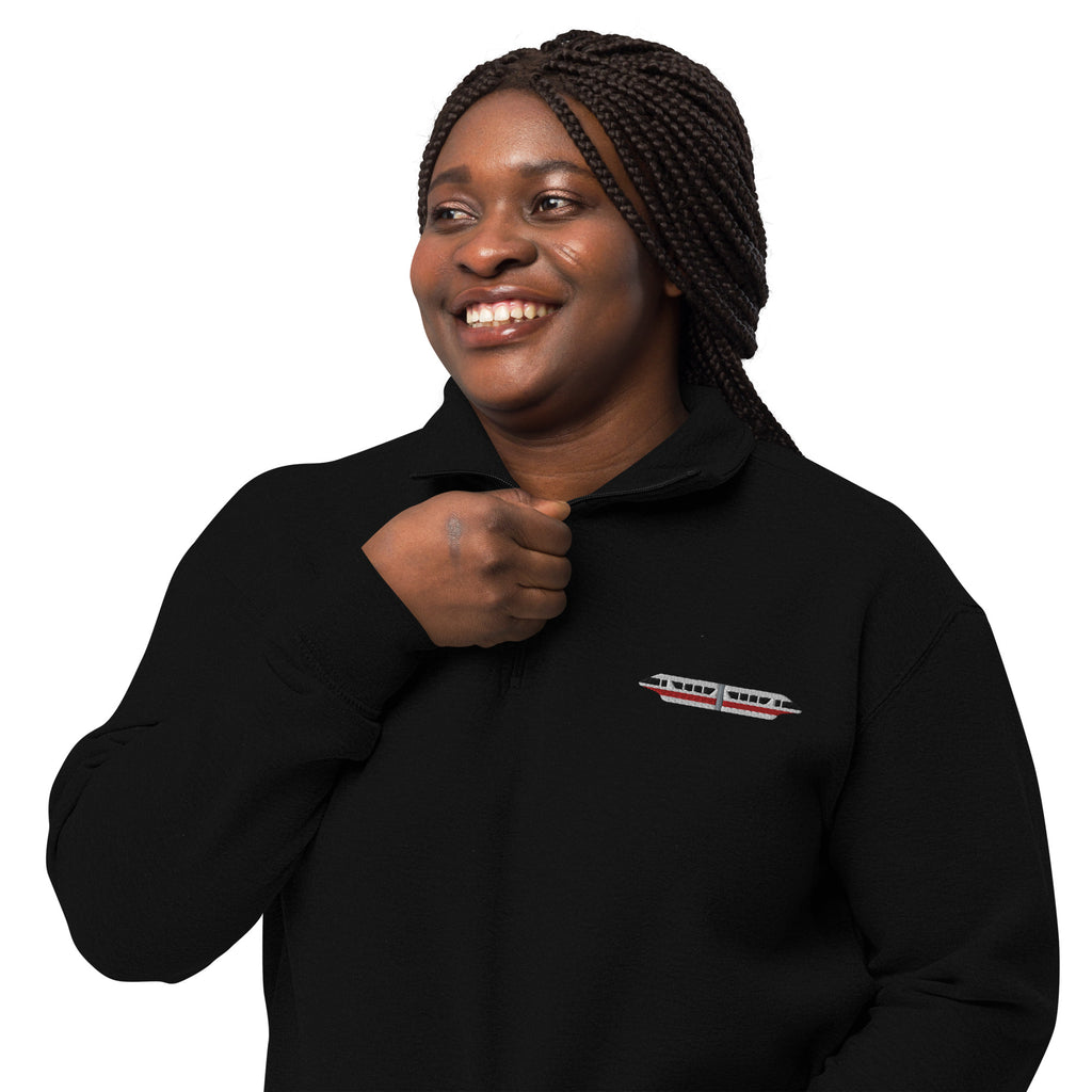 Magic Monorail Red - CraftNOLA Unisex fleece pullover