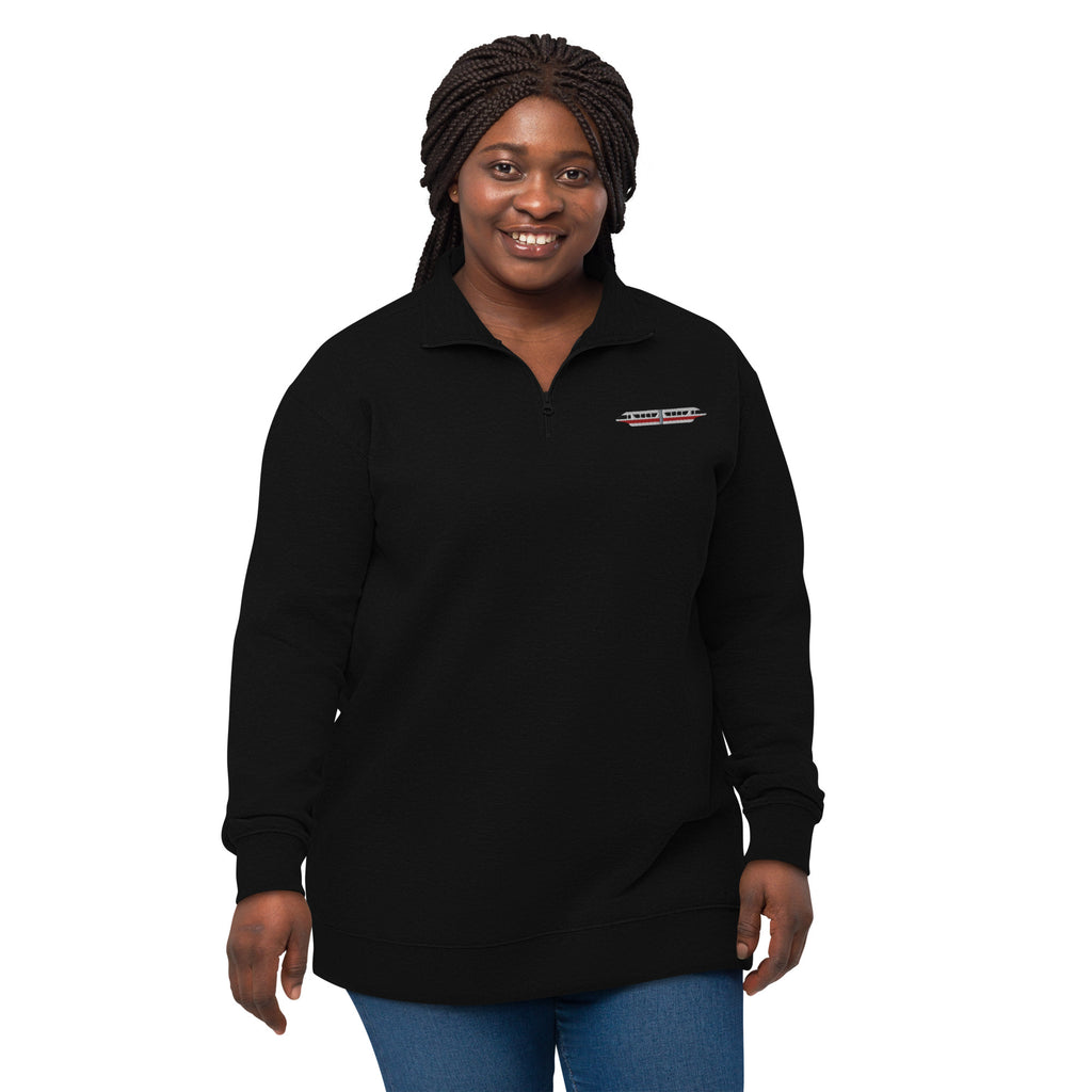 Magic Monorail Red - CraftNOLA Unisex fleece pullover
