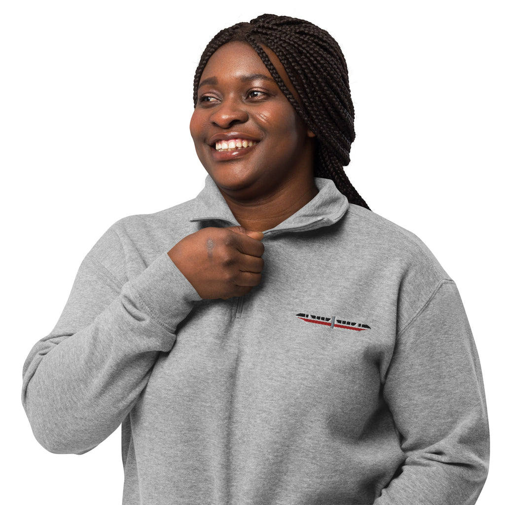 Magic Monorail Red - CraftNOLA Unisex fleece pullover