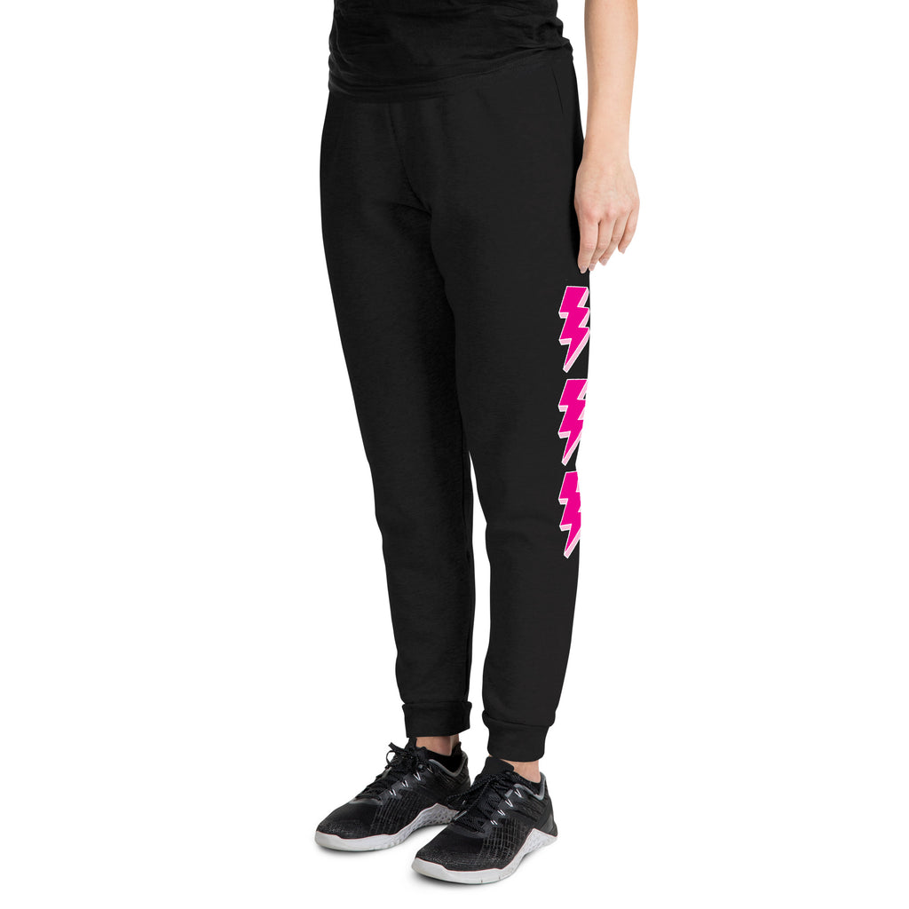 Pink Lightning Unisex Joggers