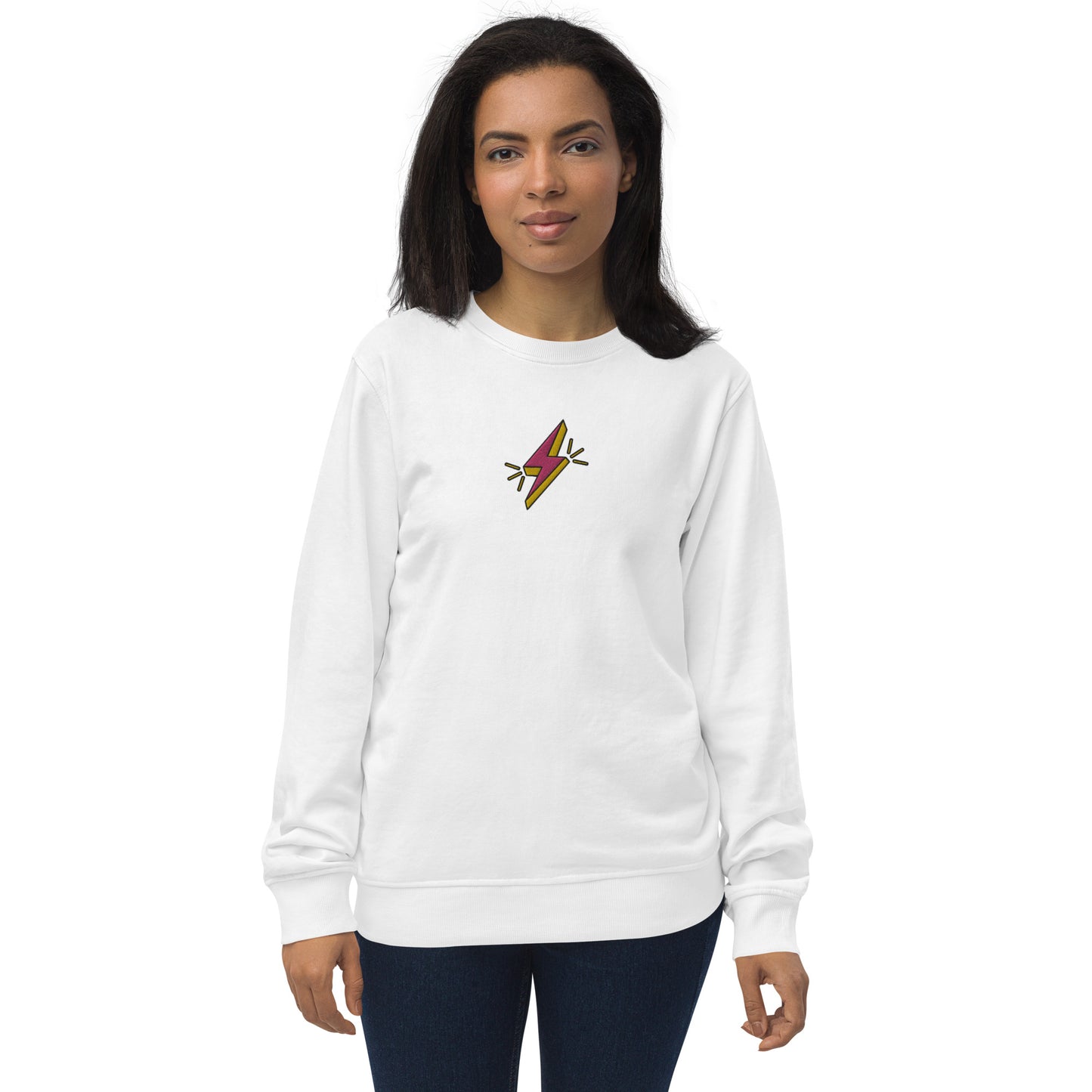 Pink Lightning Unisex organic sweatshirt