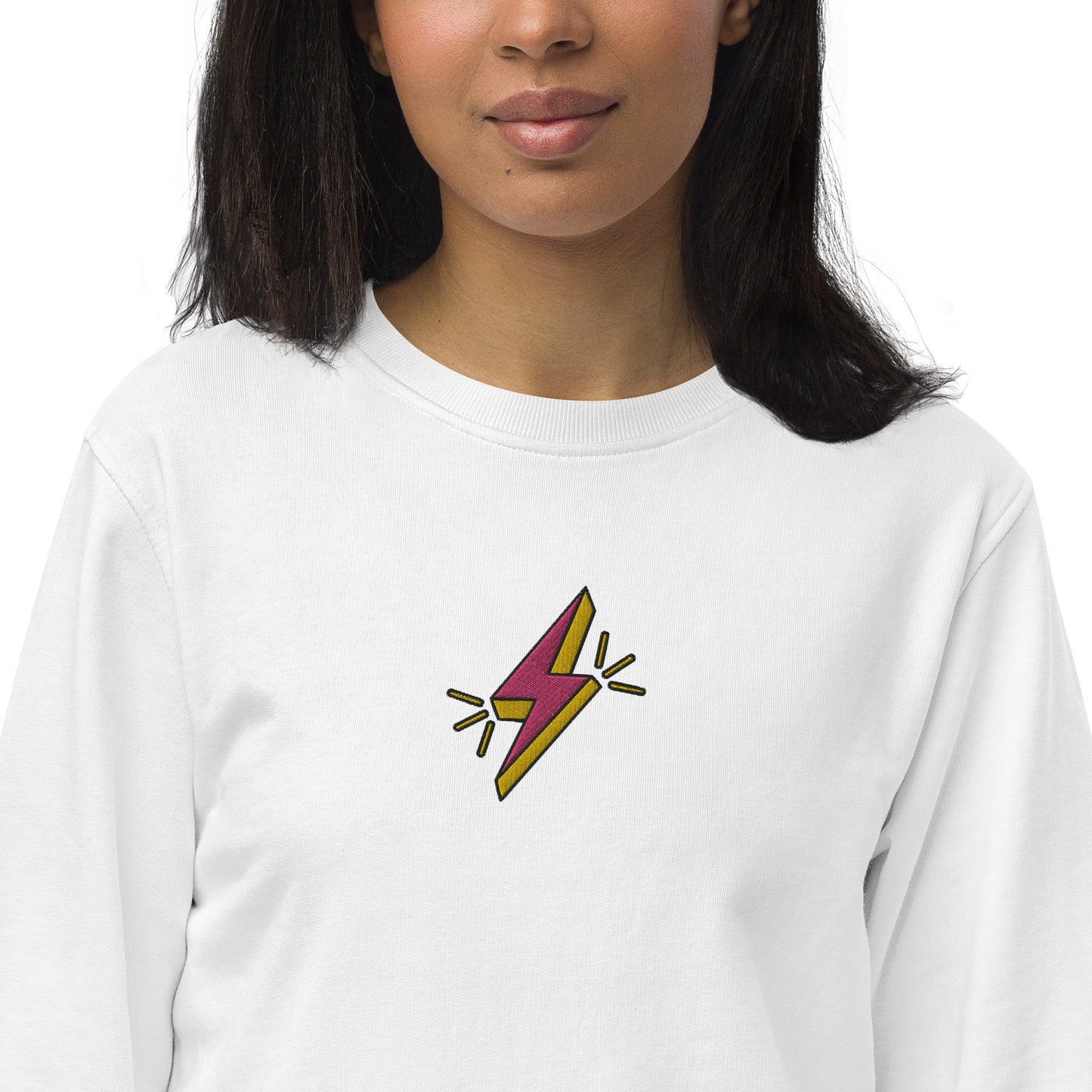 Pink Lightning Unisex organic sweatshirt