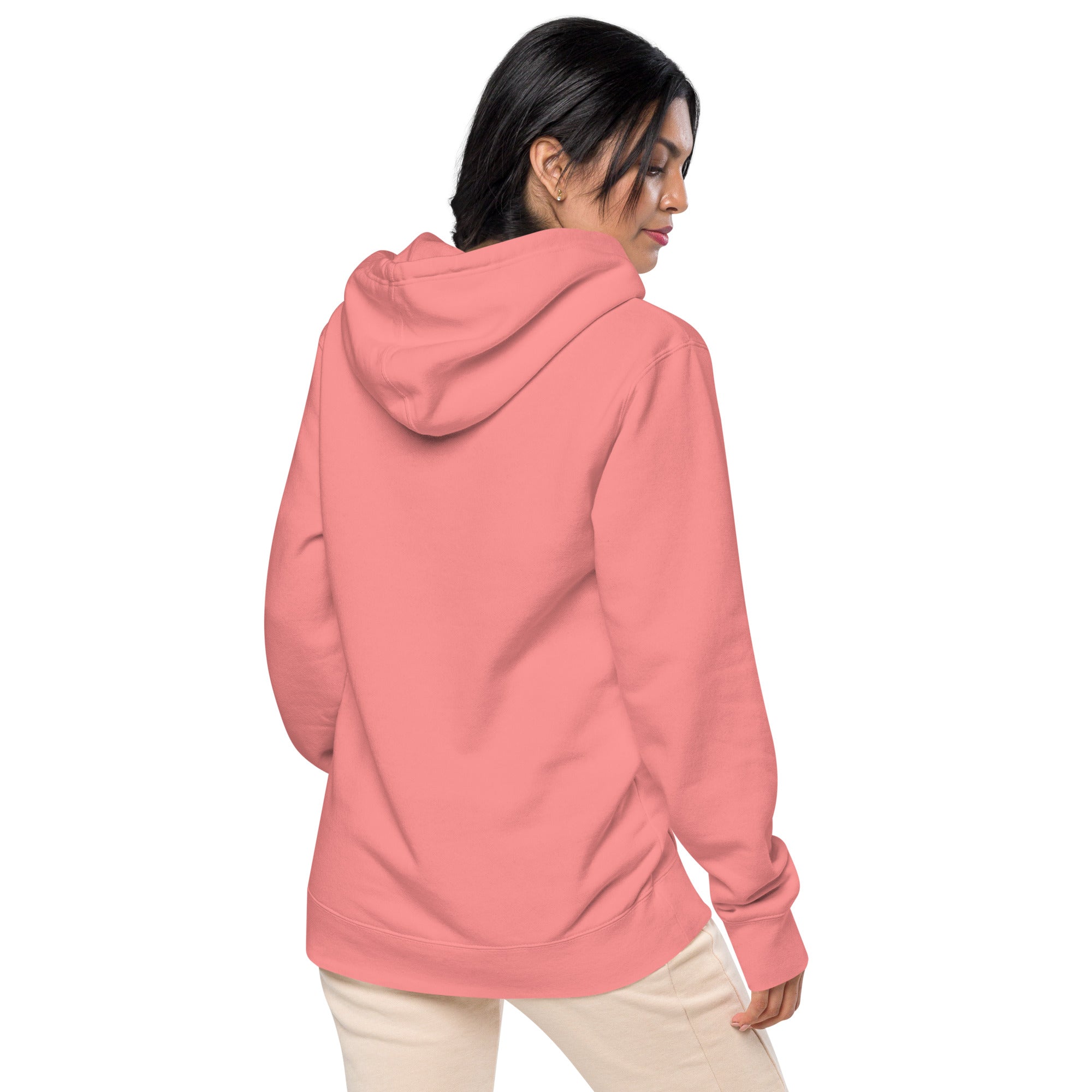 Pink Lightning Unisex Pigment-dyed Hoodie Embroidery