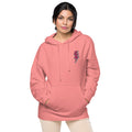 Pink Lightning Unisex Pigment-dyed Hoodie Embroidery