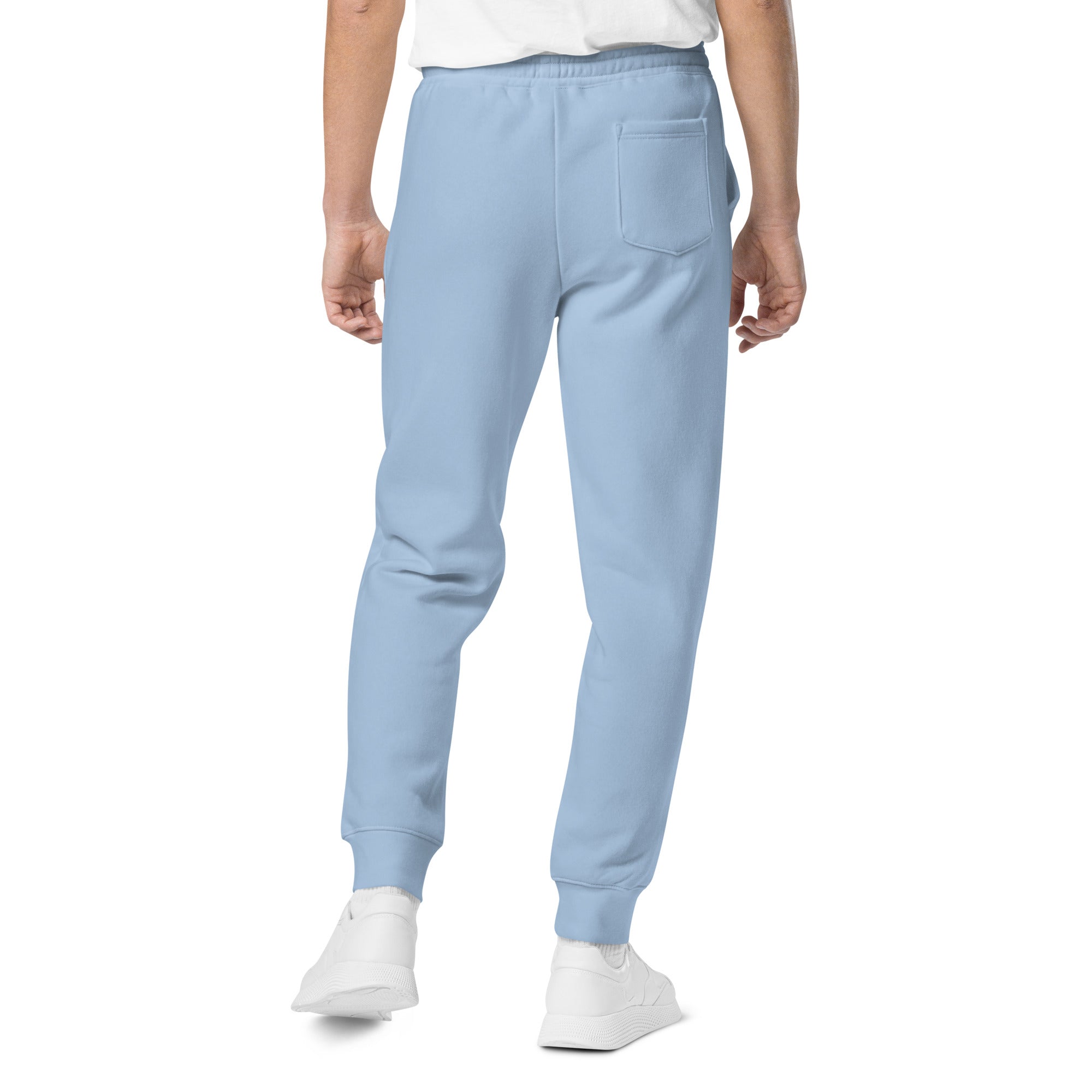 Blue Lightning Unisex pigment-dyed sweatpants Embroidery