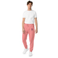 Pink Lightning Unisex Pigment-dyed Sweatpants with Embrodery