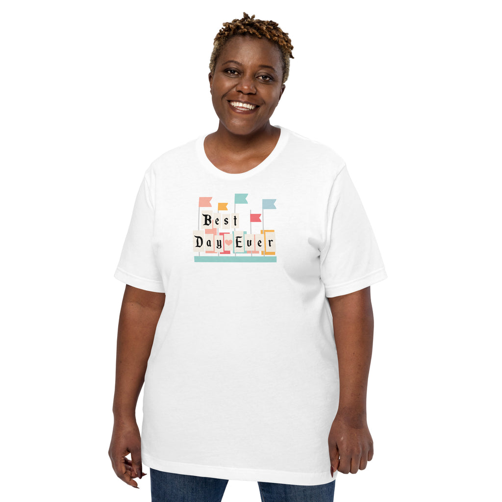Best Day Ever Park Flags -  Adult Unisex T-shirt