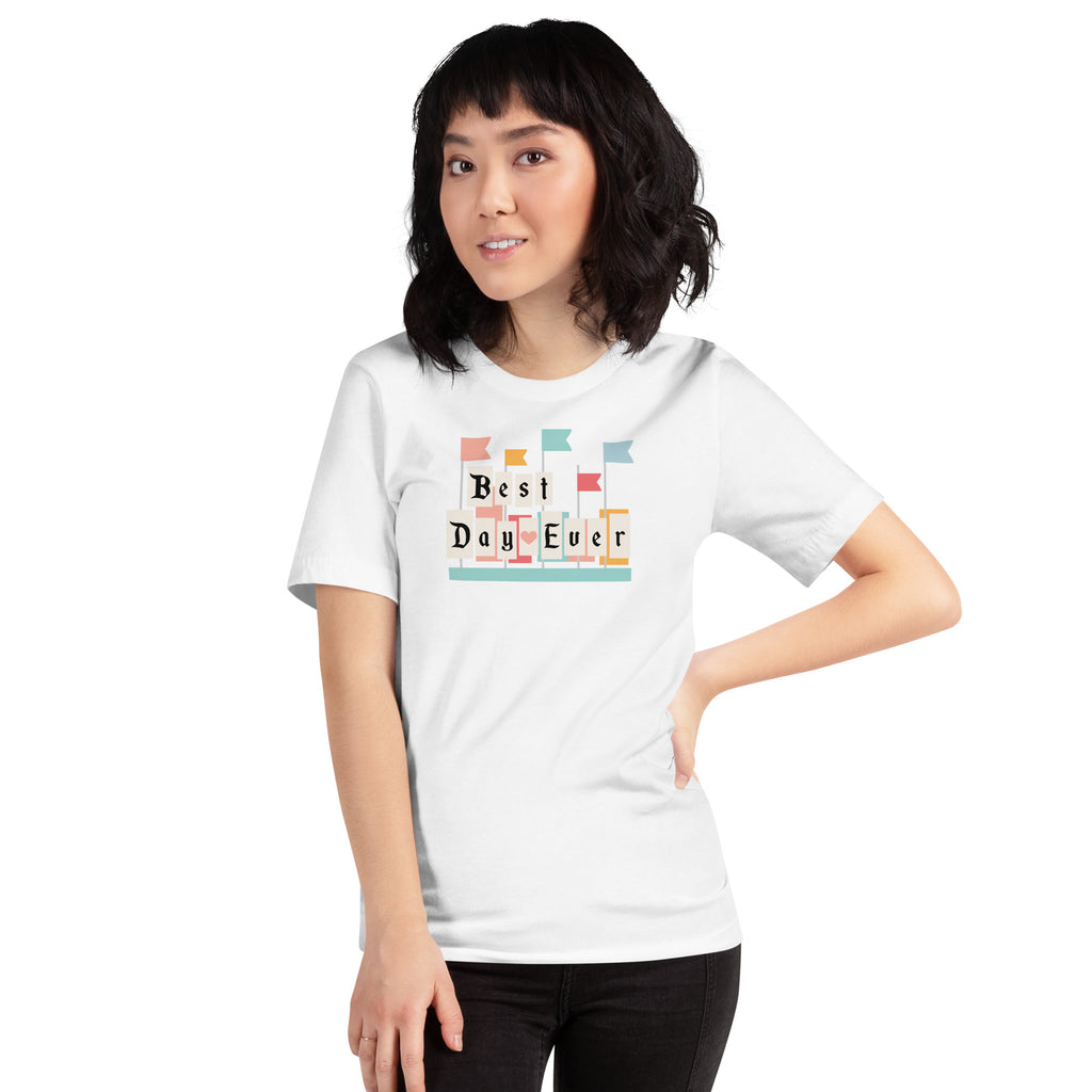 Best Day Ever Park Flags -  Adult Unisex T-shirt