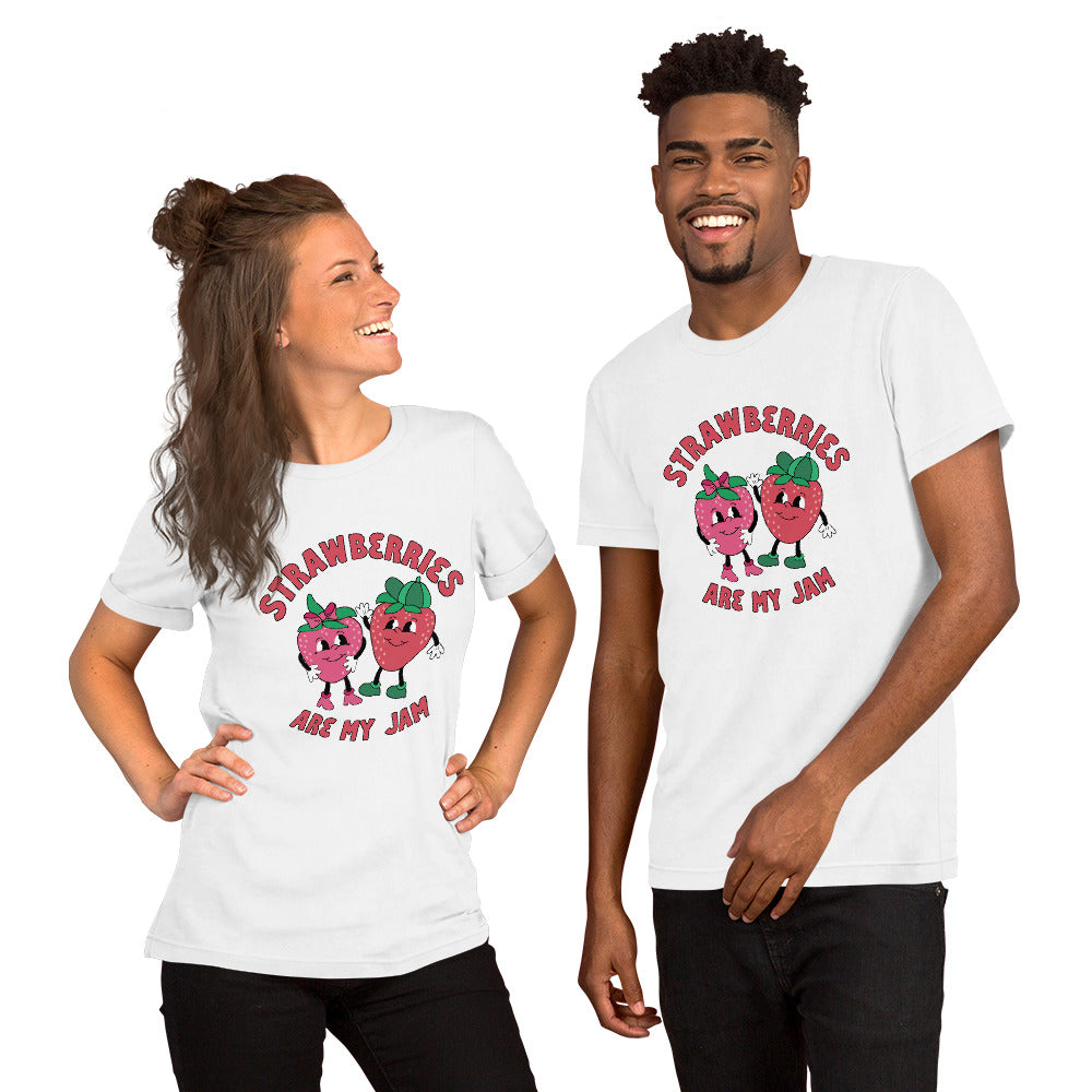 Strawberries are my Jam - CraftNOLA Tee - White