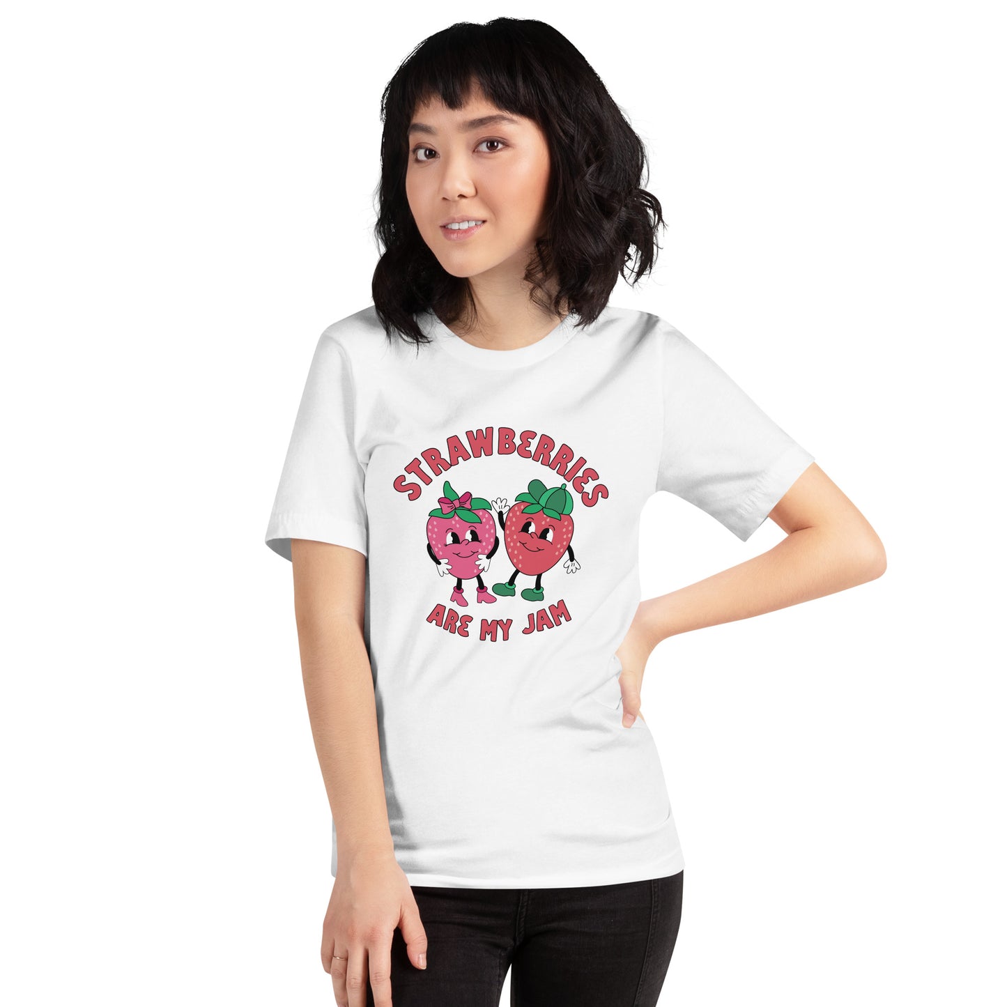 Strawberries are my Jam - CraftNOLA Tee - White