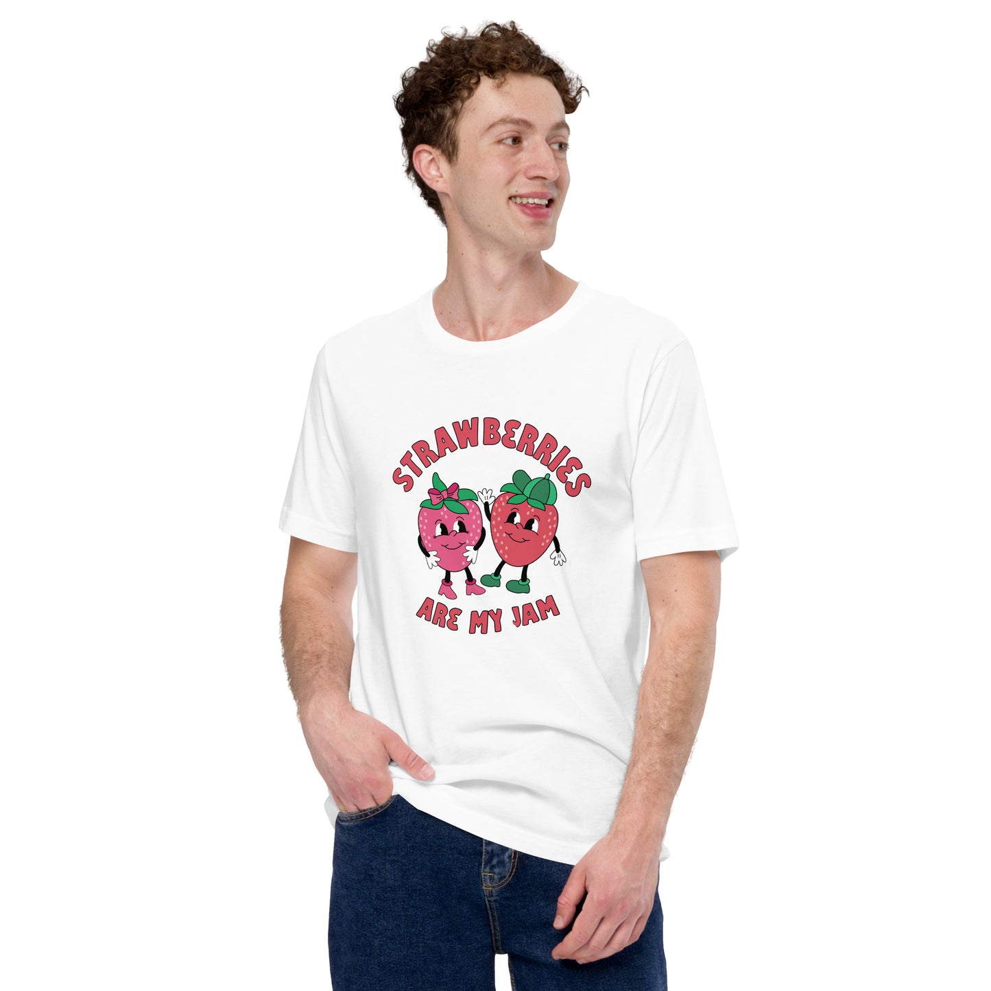 Strawberries are my Jam - CraftNOLA Tee - White