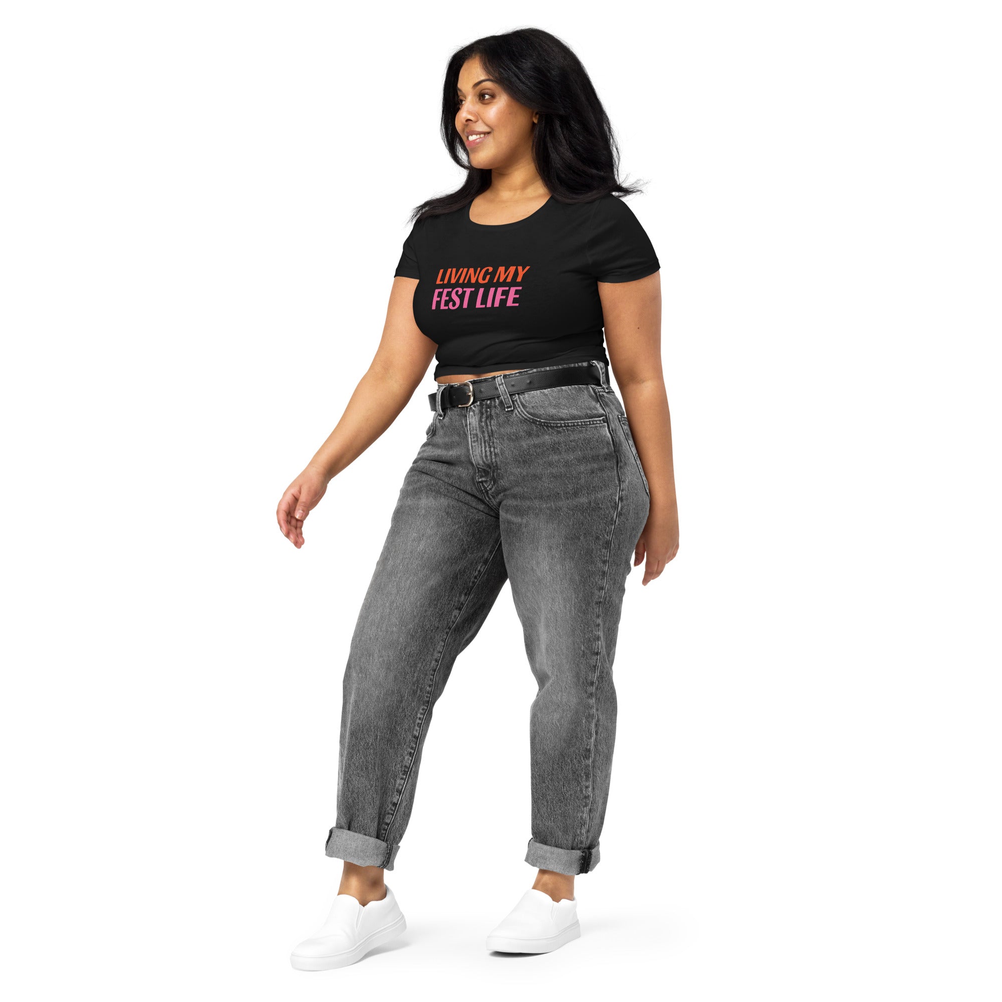 Living my Fest Life - Women’s Crop Tee