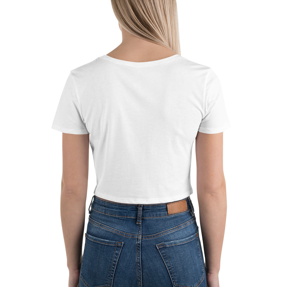 Ponchatoula Strawberry Cutie Women’s Crop Tee - CraftNOLA Crop Top - White