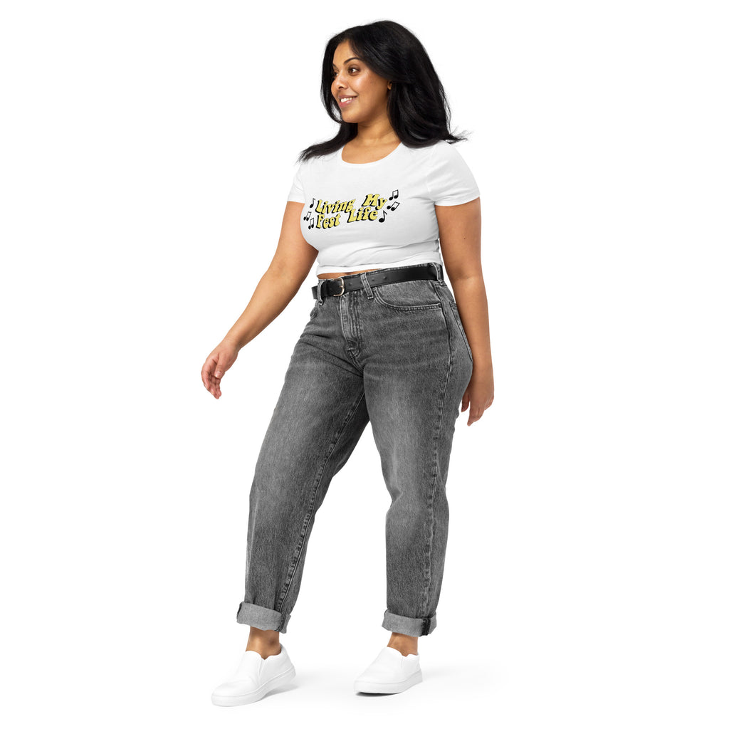 Living my Fest Life Jazzy Notes- Women’s Crop Tee