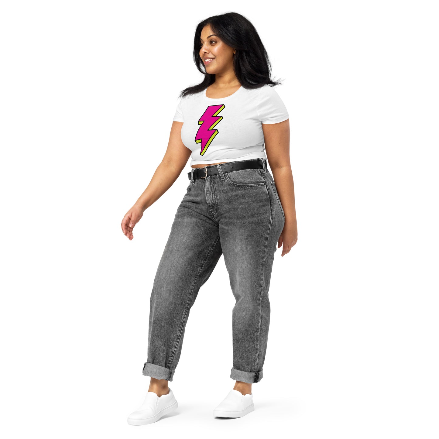 Pink Lightning Women’s Crop Tee