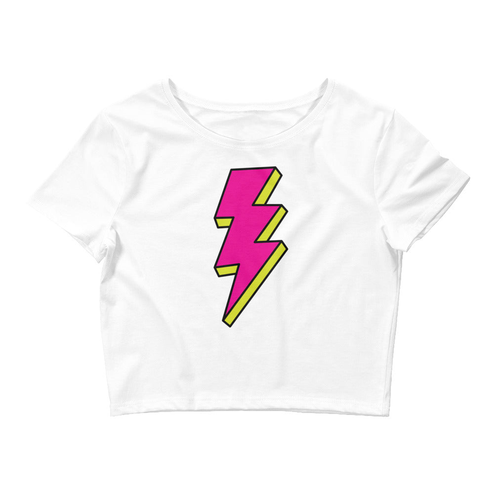 Pink Lightning Women’s Crop Tee