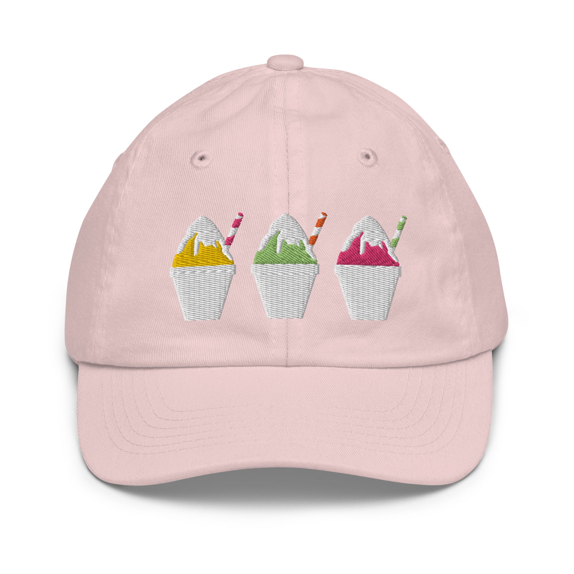 Multi Color Snowball Youth baseball cap Pink, Yellow, Green