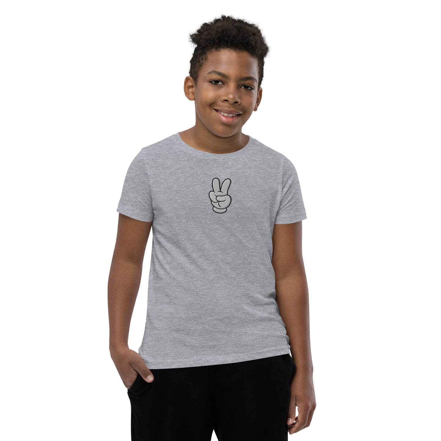 Peace Sign Youth Short Sleeve T-Shirt