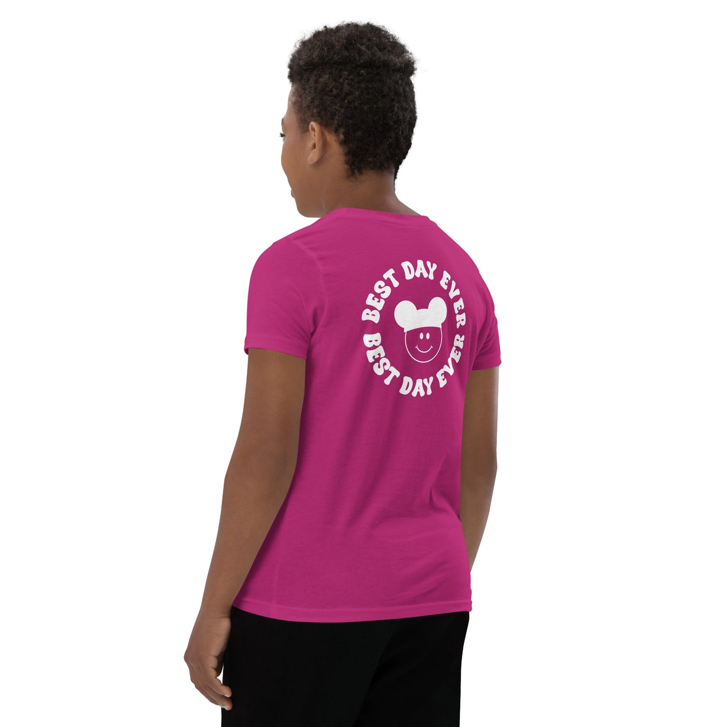 Groovy Smiles Front and Back Youth Short Sleeve T-Shirt
