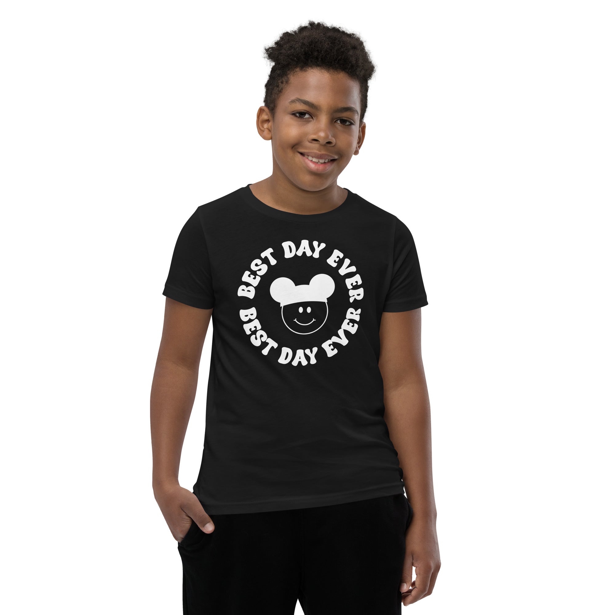 Groovy Best Day Ever Youth Short Sleeve T-Shirt