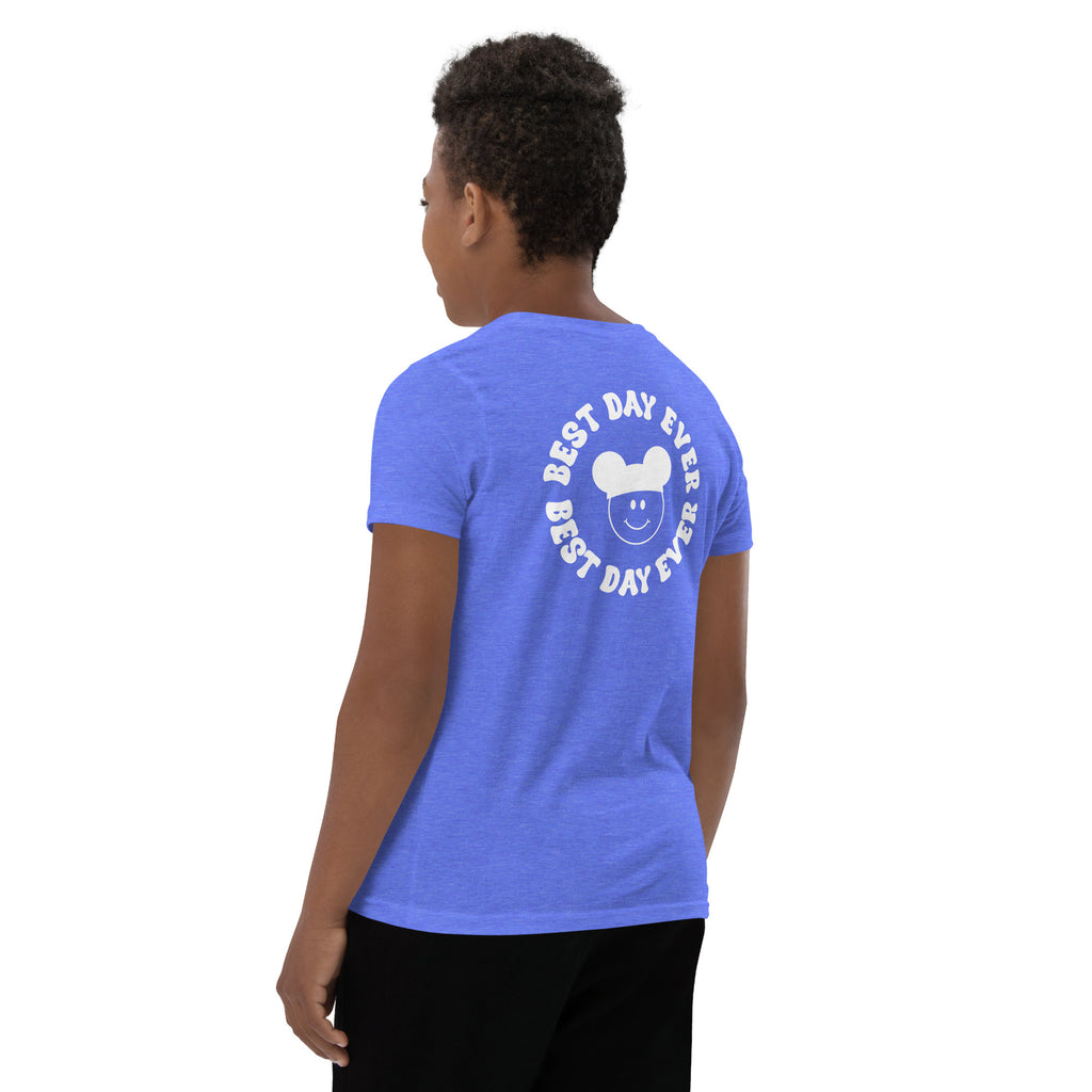 Groovy Smiles Front and Back Youth Short Sleeve T-Shirt