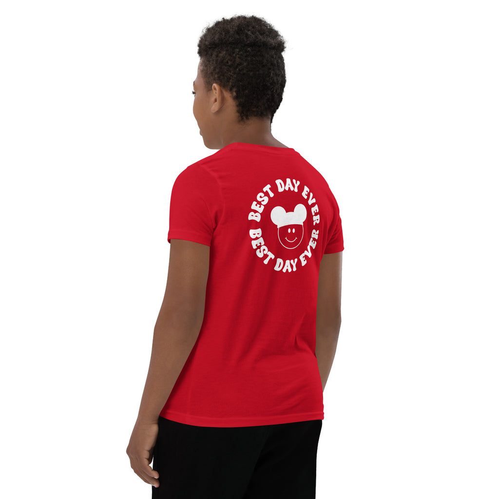 Groovy Smiles Front and Back Youth Short Sleeve T-Shirt