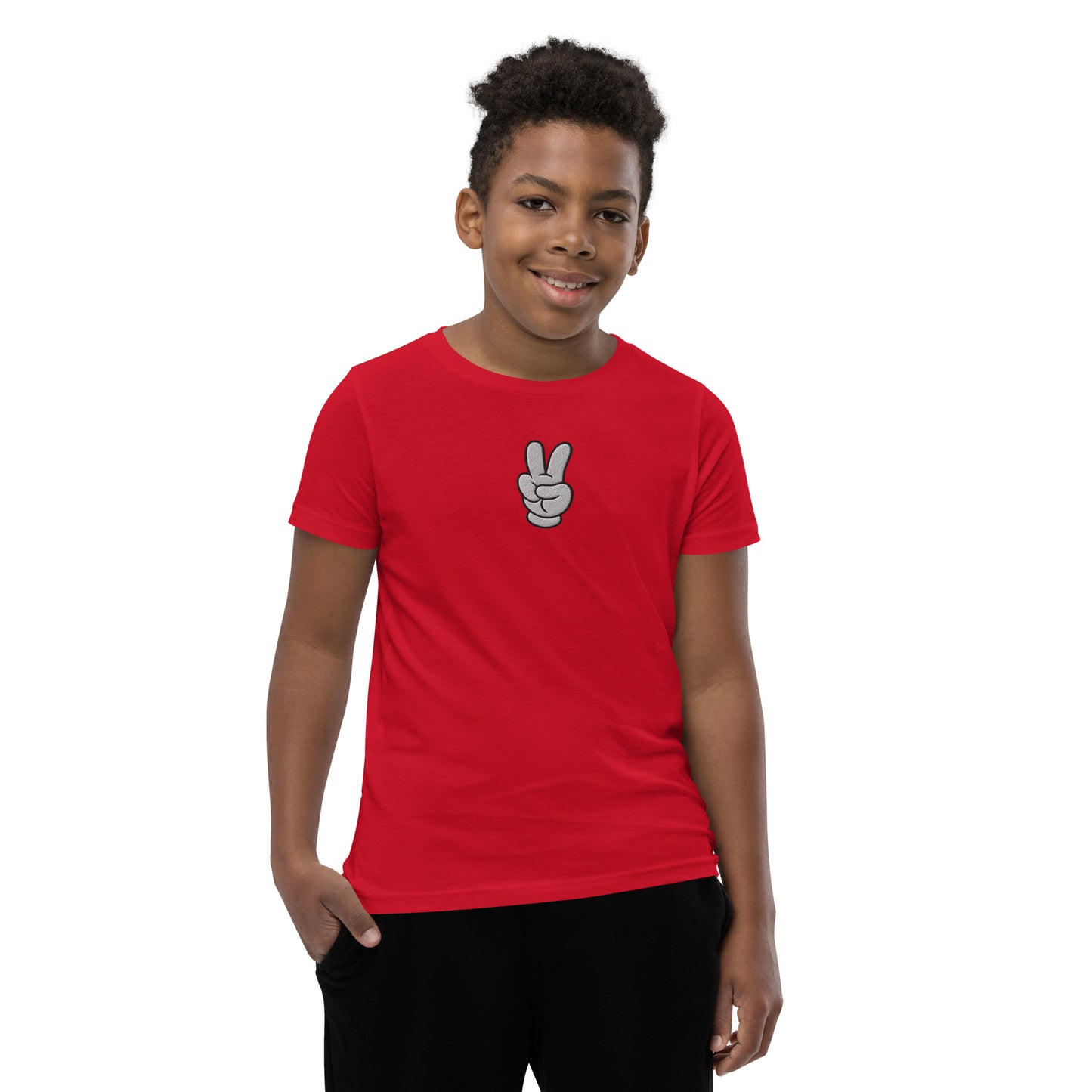 Peace Sign Youth Short Sleeve T-Shirt