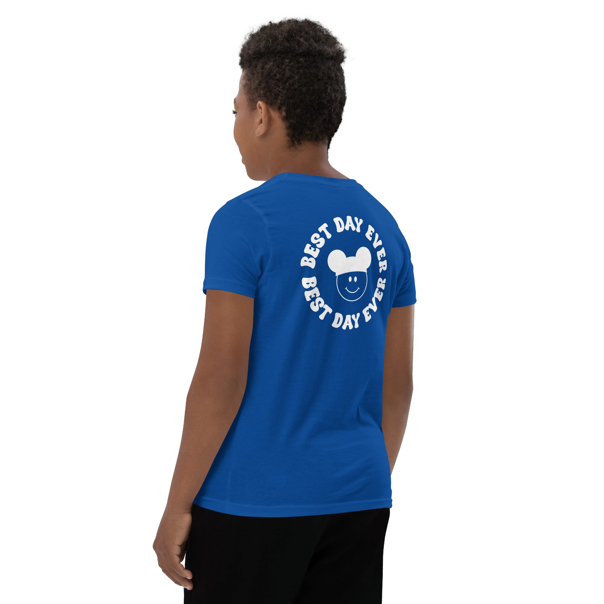Groovy Smiles Front and Back Youth Short Sleeve T-Shirt