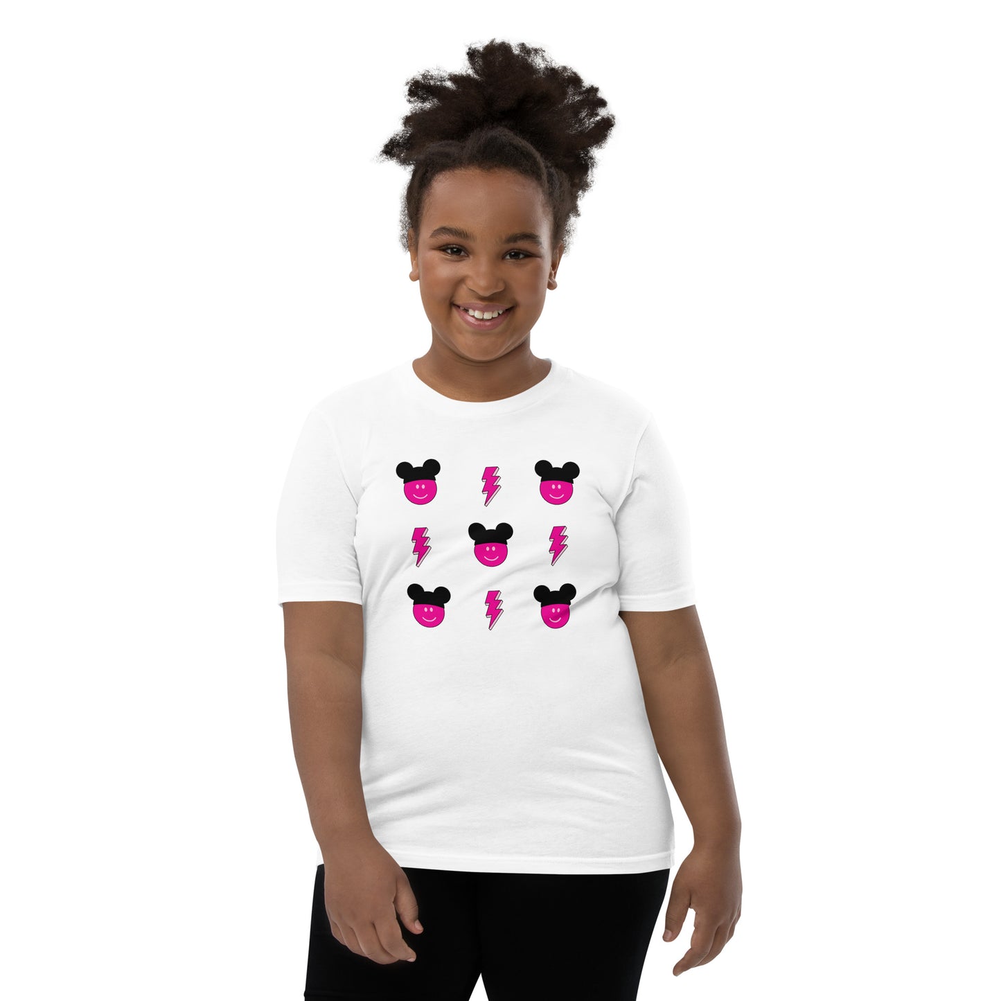 Pink Smiles Youth Short Sleeve T-Shirt