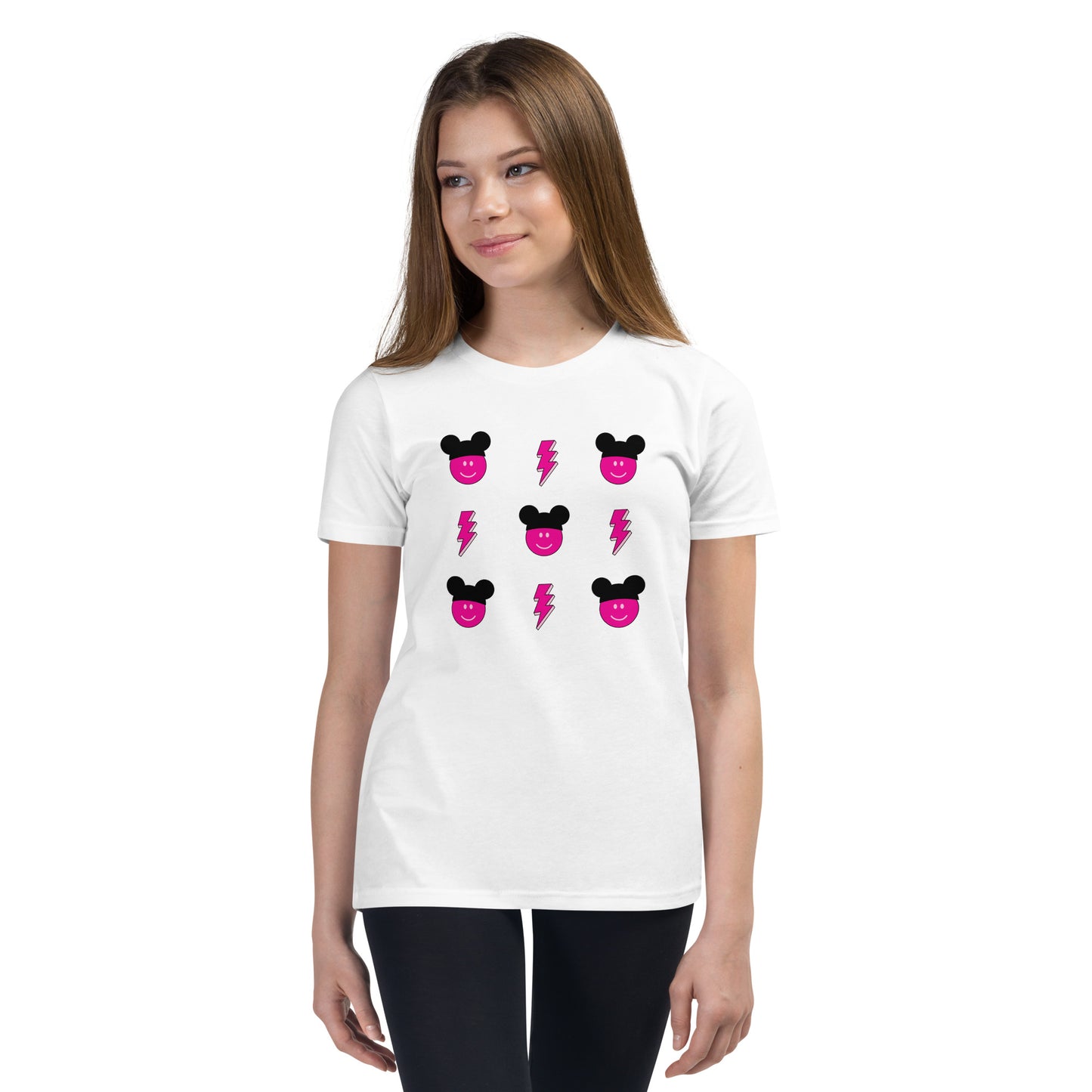 Pink Smiles Youth Short Sleeve T-Shirt